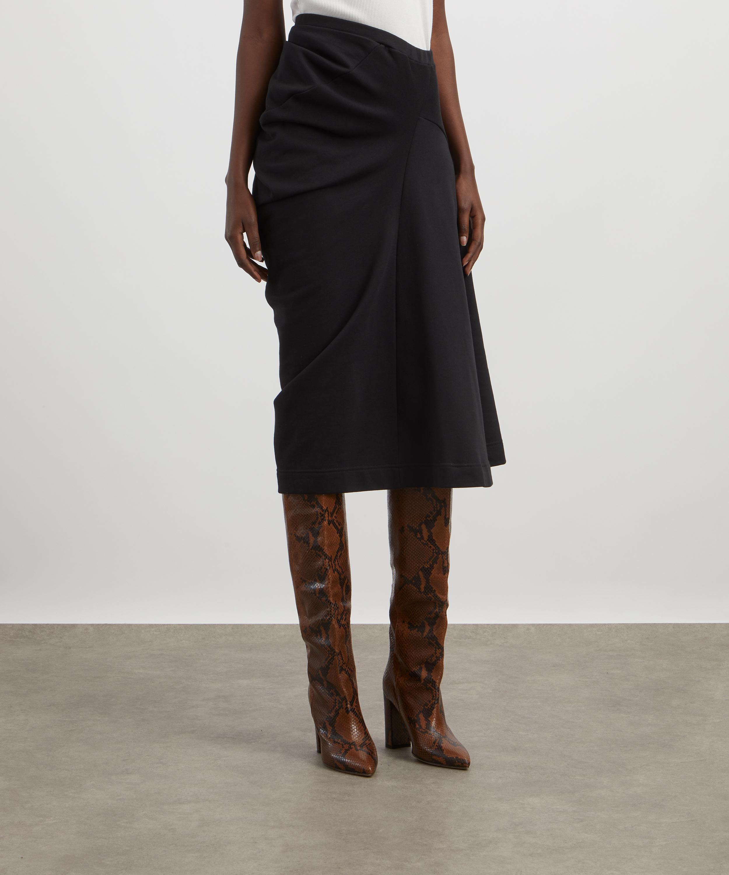 Dries Van Noten - Asymmetric Cotton Jersey Midi Skirt image number 2