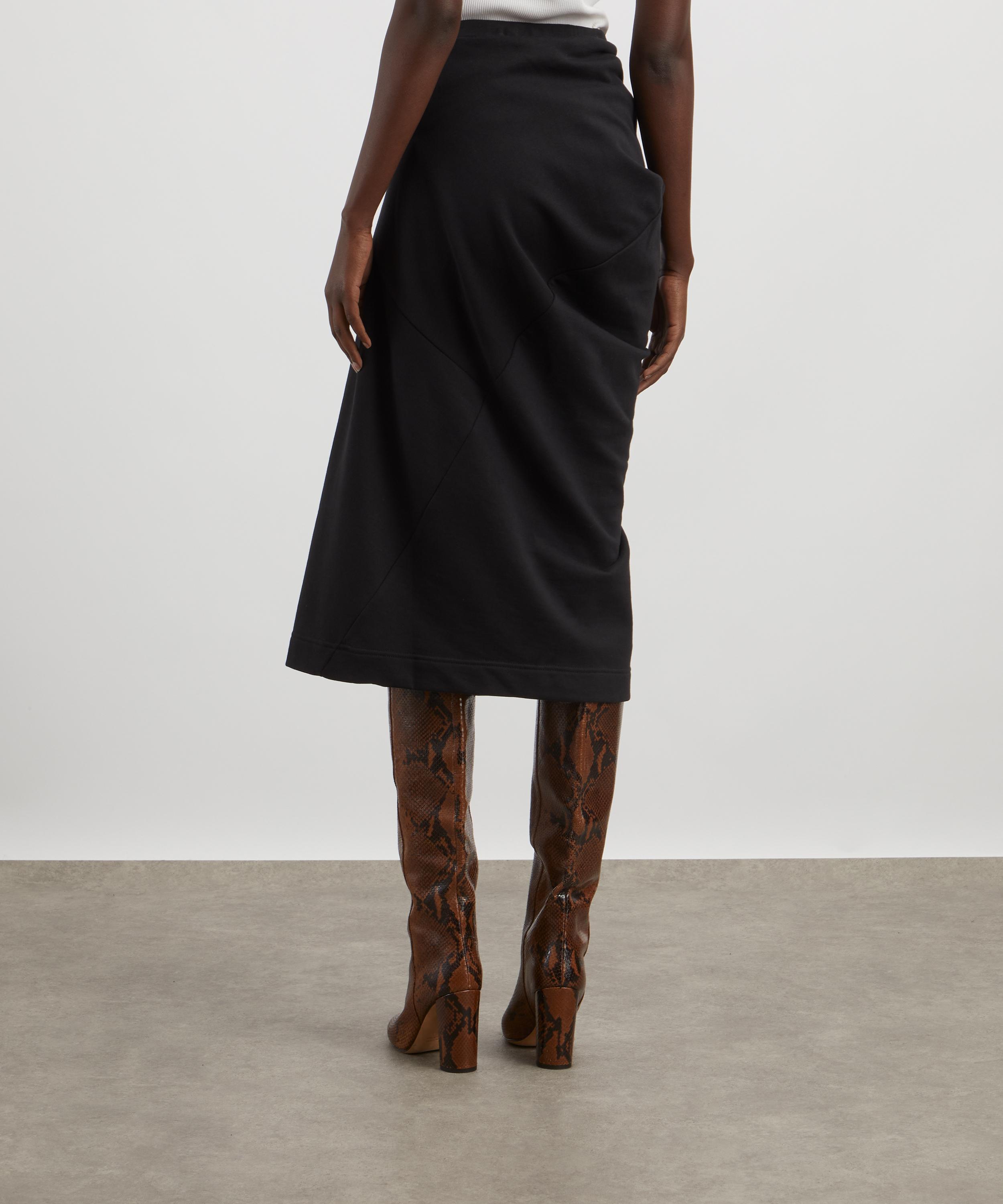 Dries Van Noten - Asymmetric Cotton Jersey Midi Skirt image number 3