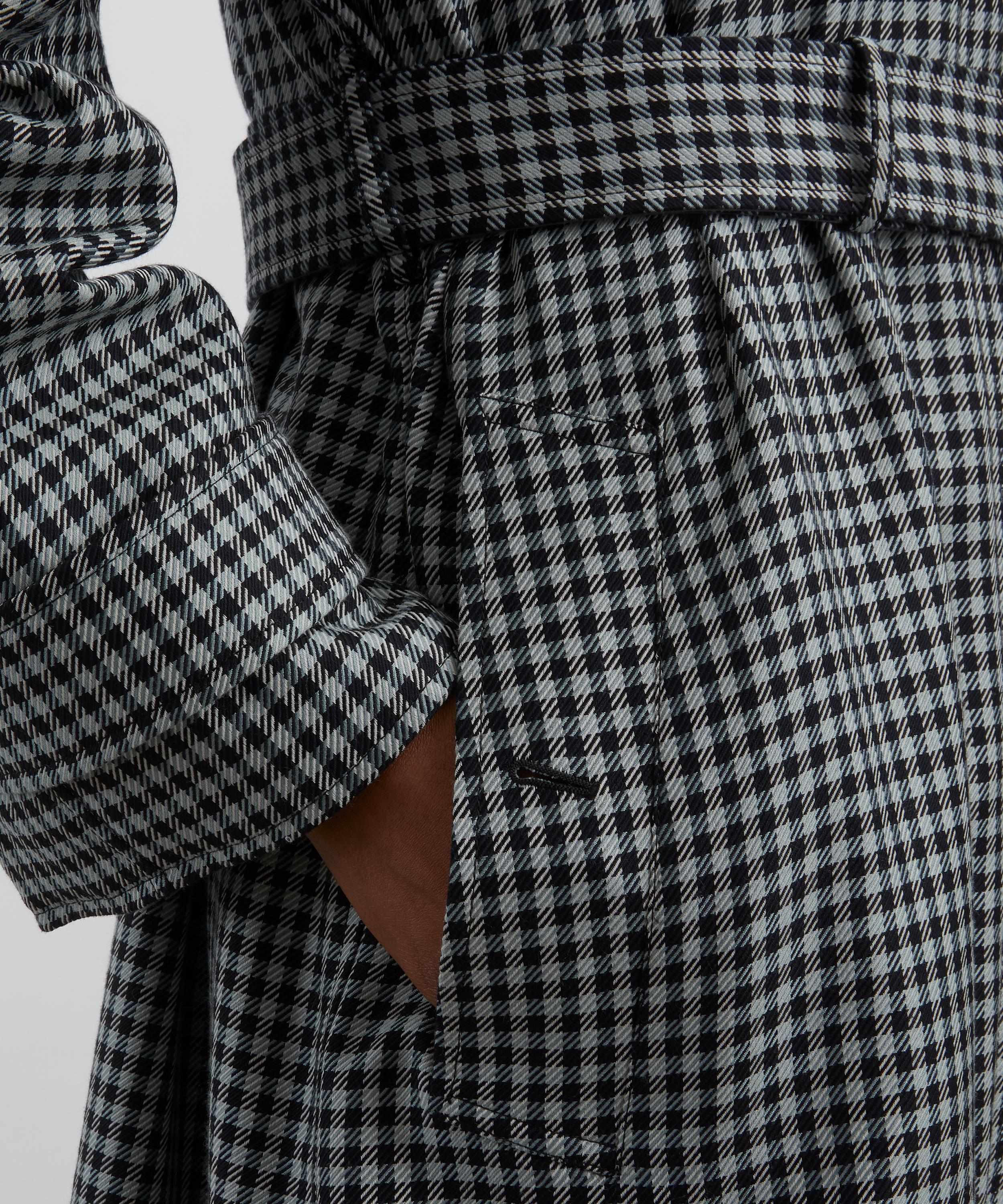 Stella McCartney - Reversible Oversized Check Trench Coat image number 4