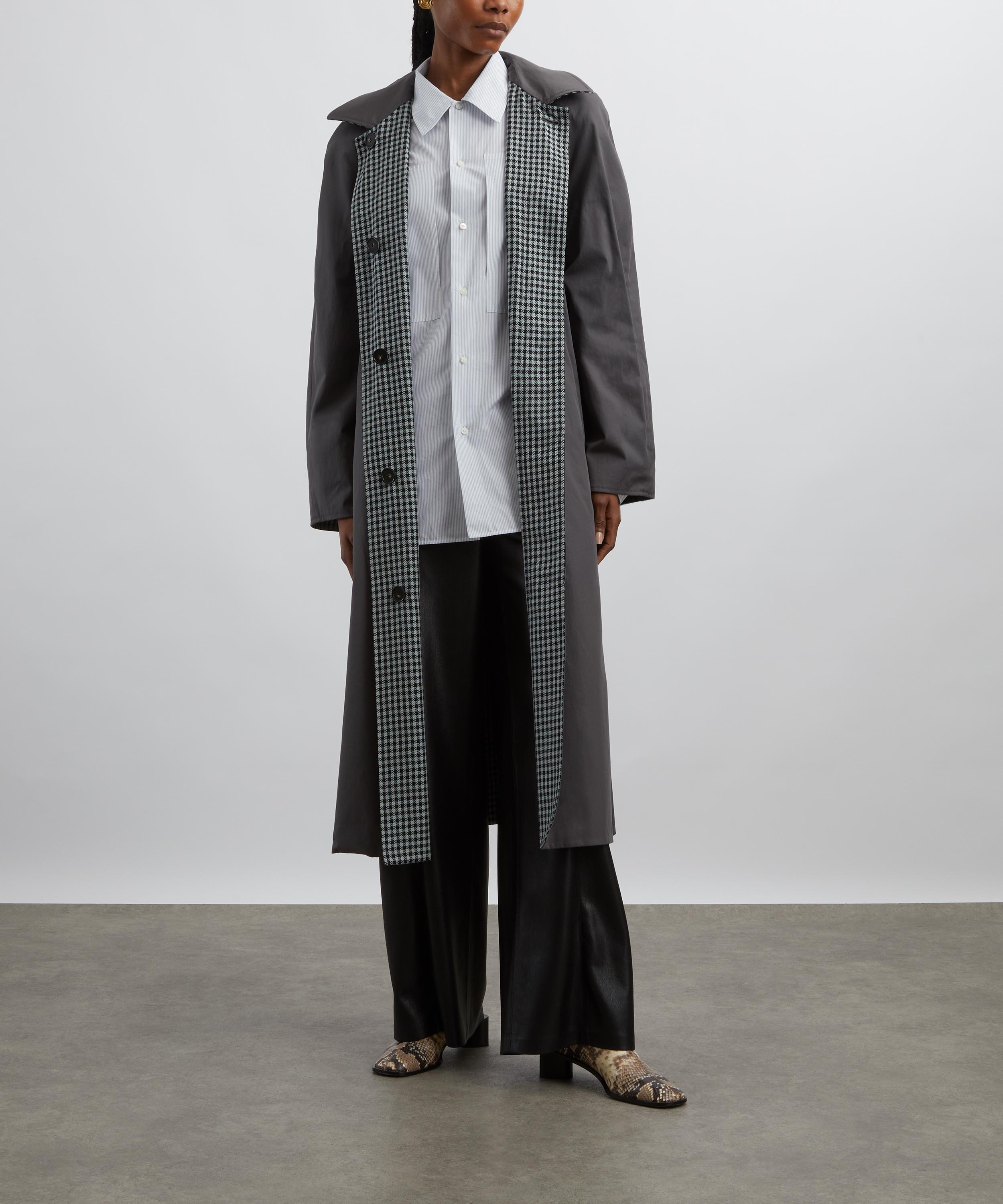 Stella McCartney - Reversible Oversized Check Trench Coat image number 5