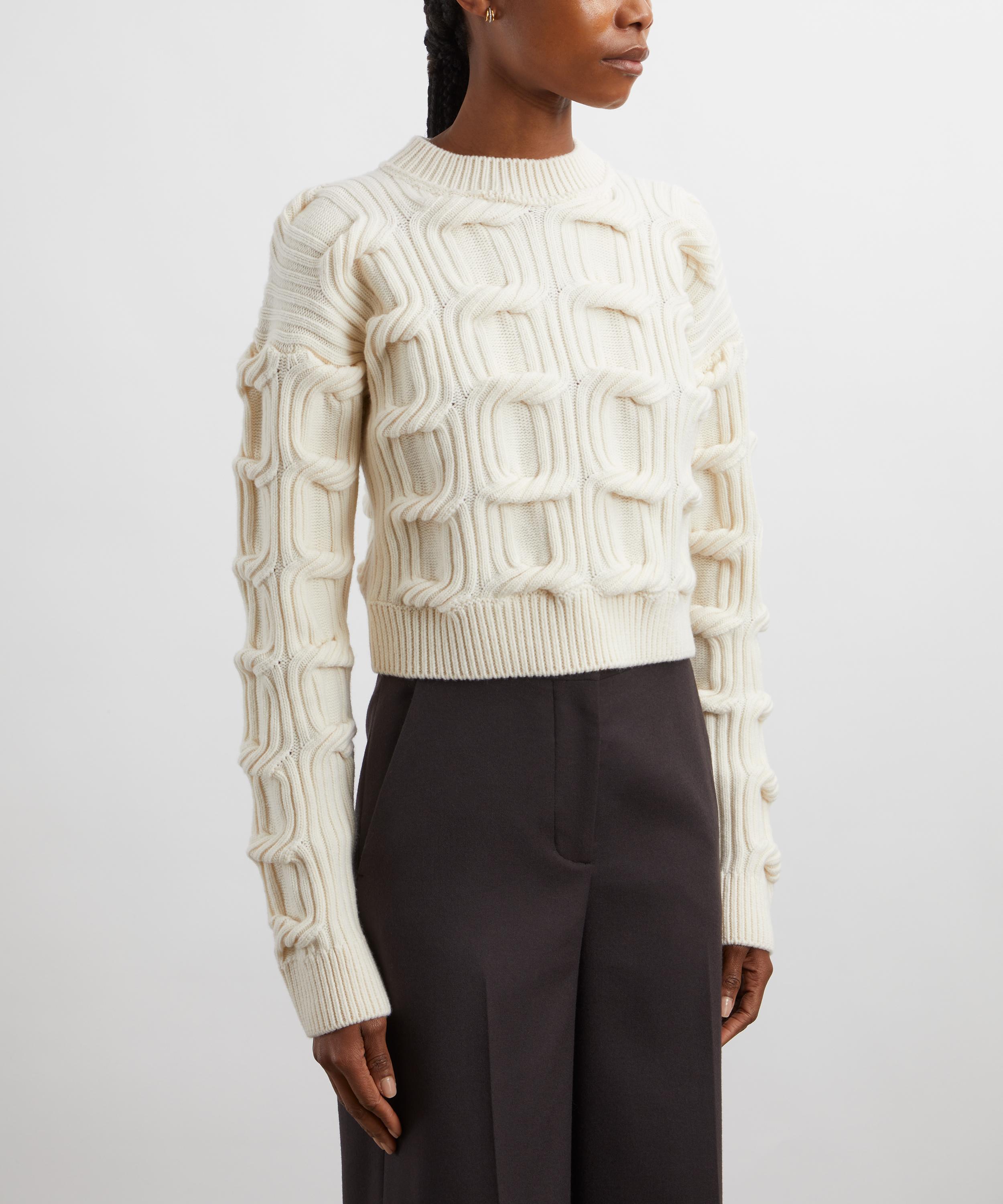 Stella McCartney - Falabella Cable-Knit Wool Jumper image number 2