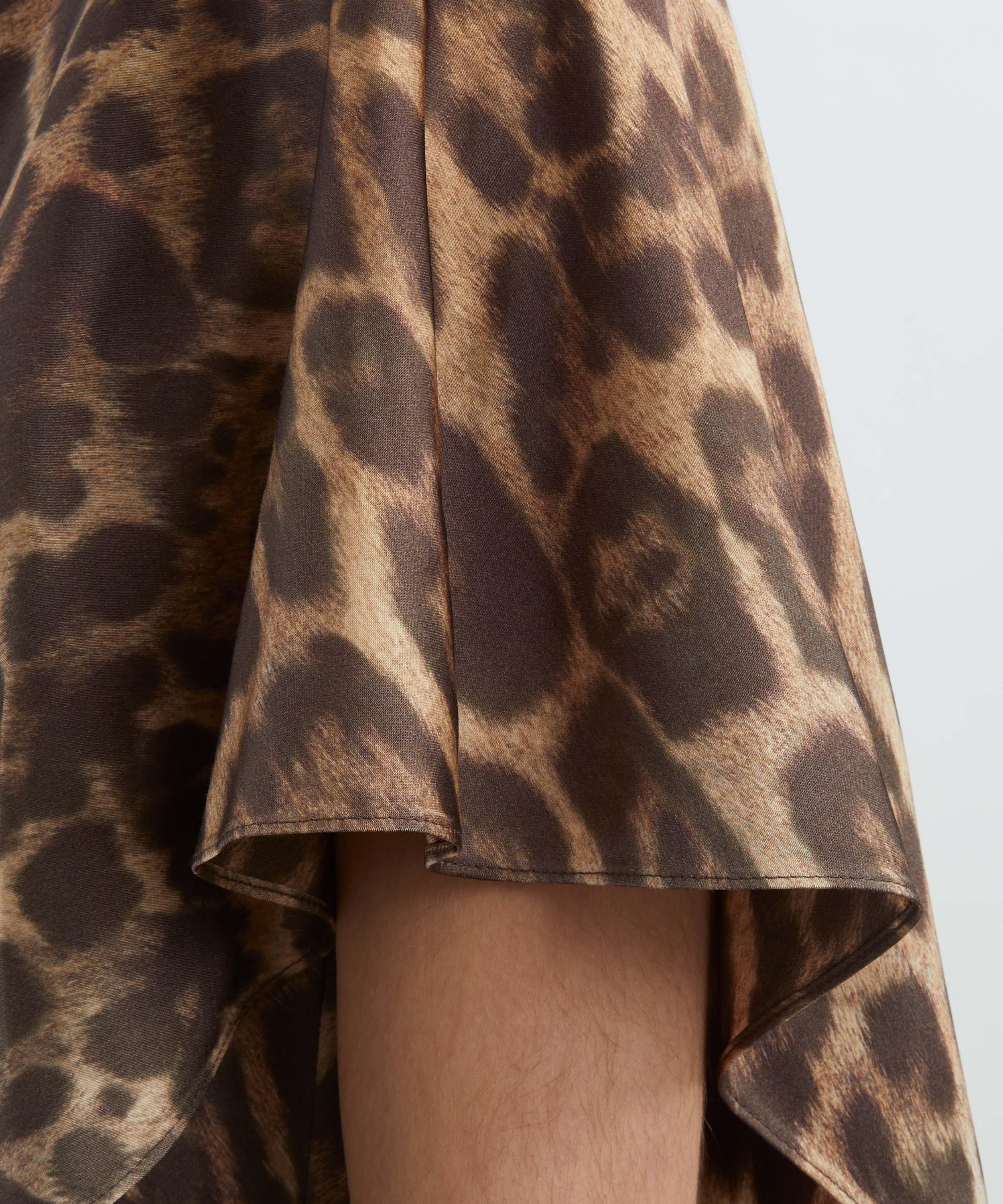 Stella McCartney - Leopard Print Asymmetric Midi Dress image number 4