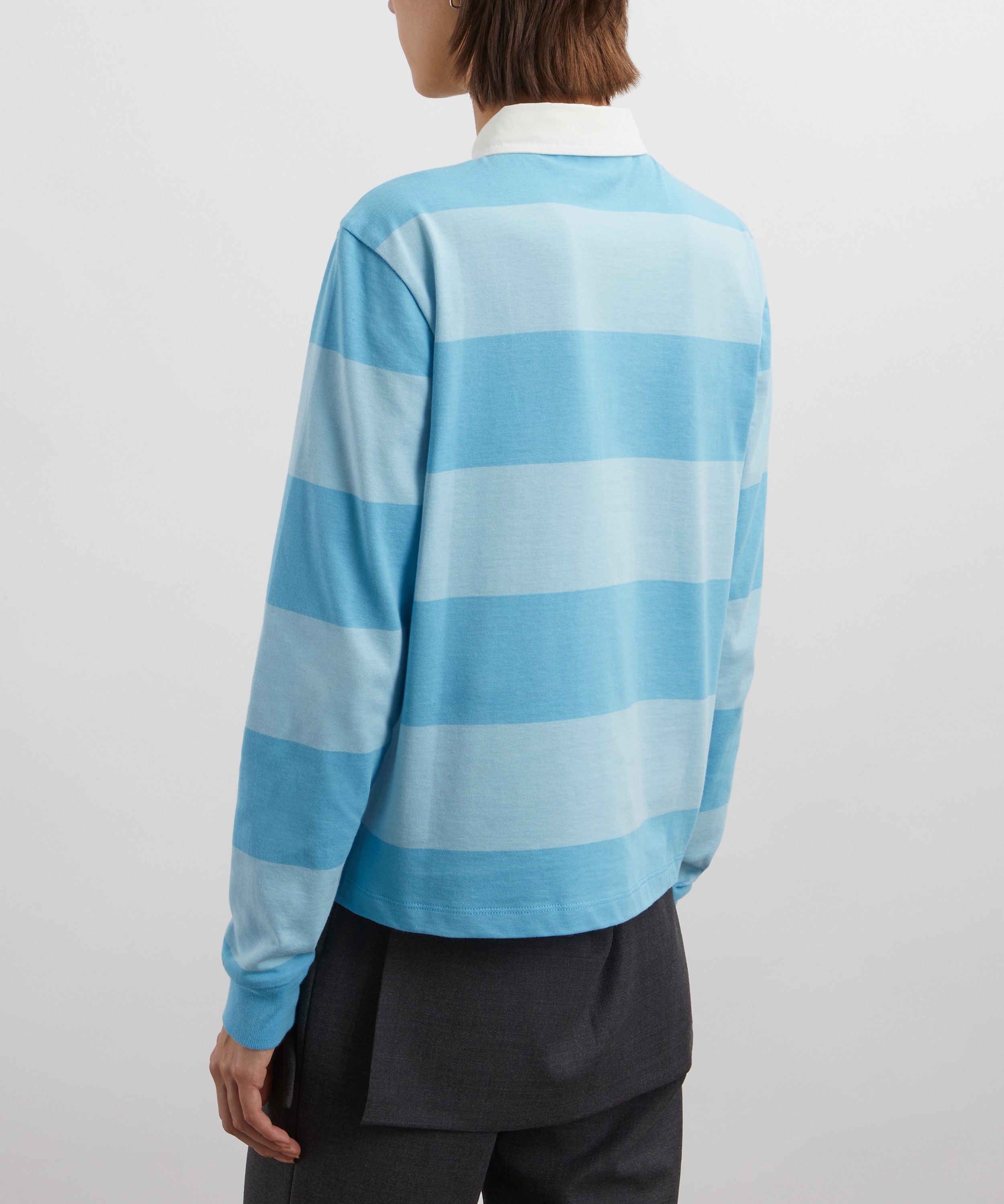 Paloma Wool - Susu Light Blue Striped Rugby Shirt image number 3