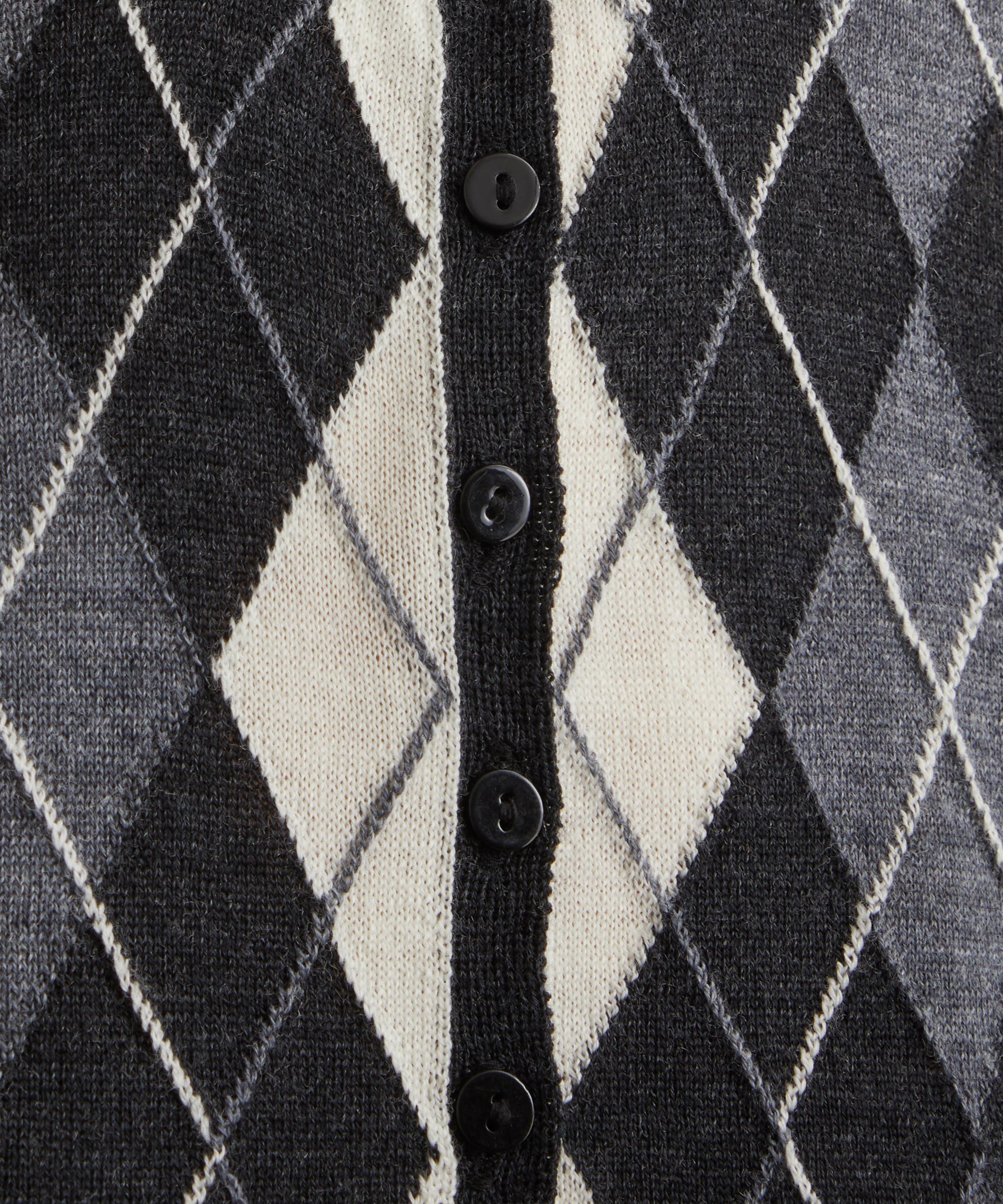 Paloma Wool - Cheng Cropped Diamond Pattern Cardigan image number 4