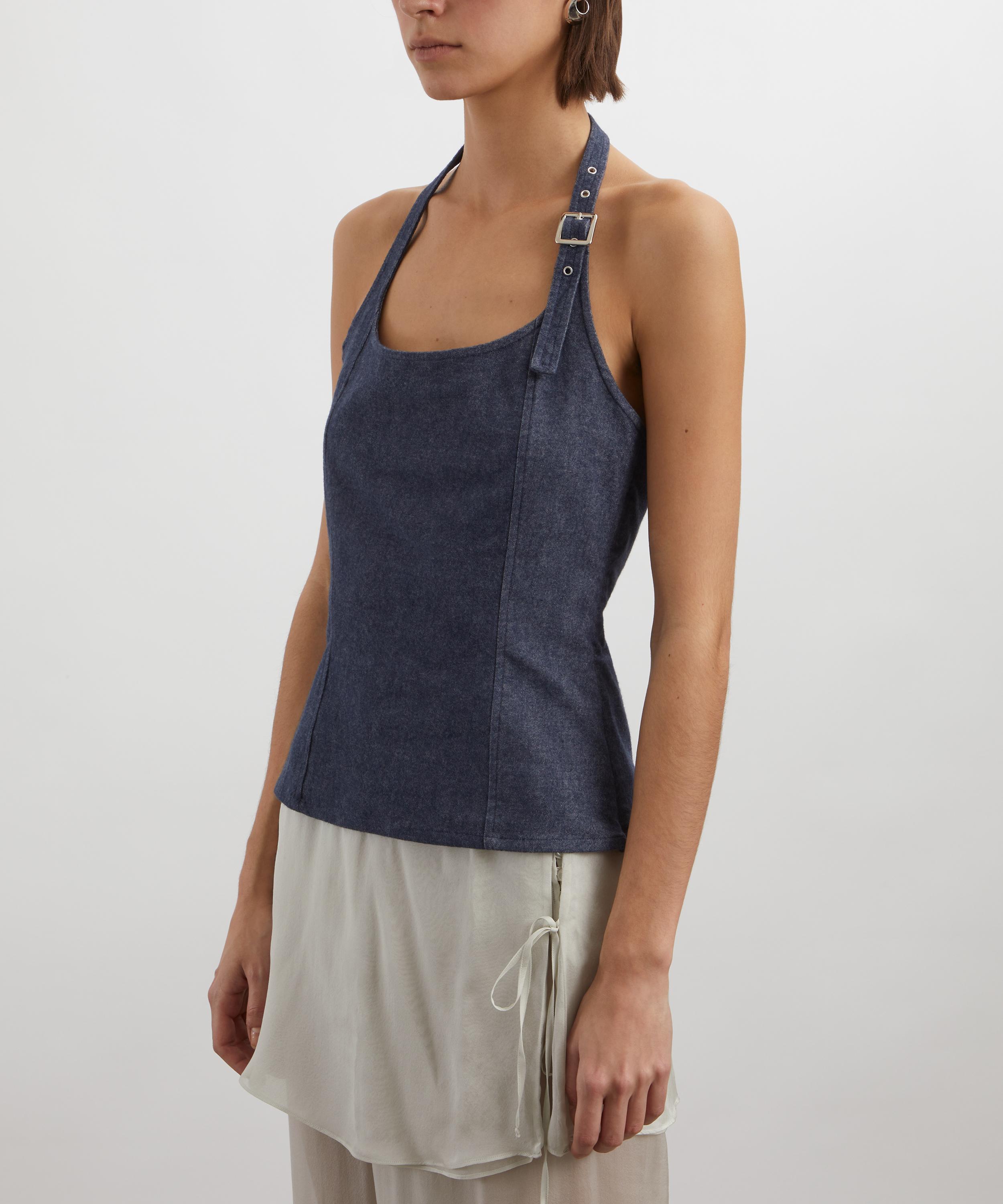 Paloma Wool - Galiena Denim Effect Halter Top image number 2