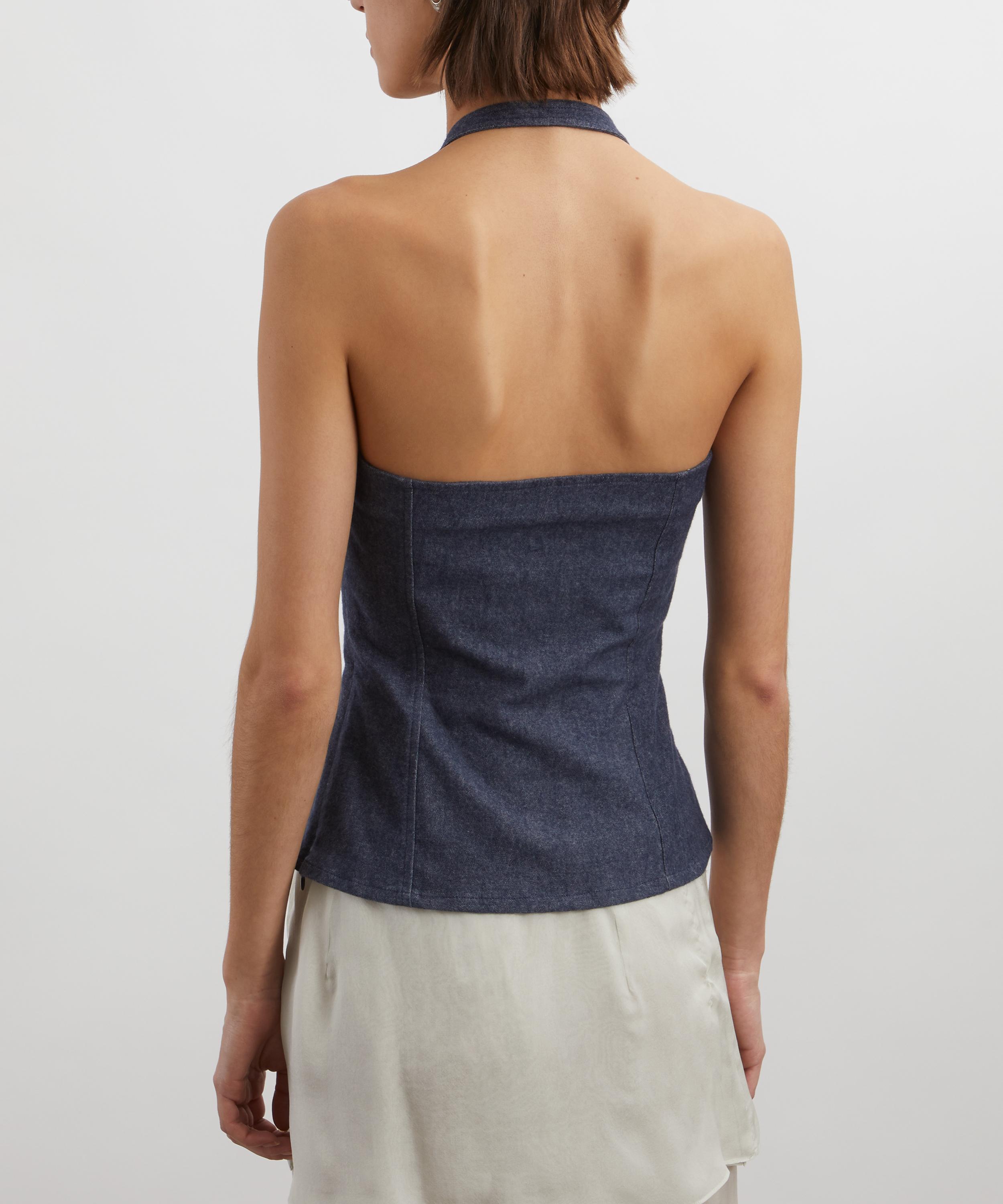 Paloma Wool - Galiena Denim Effect Halter Top image number 3