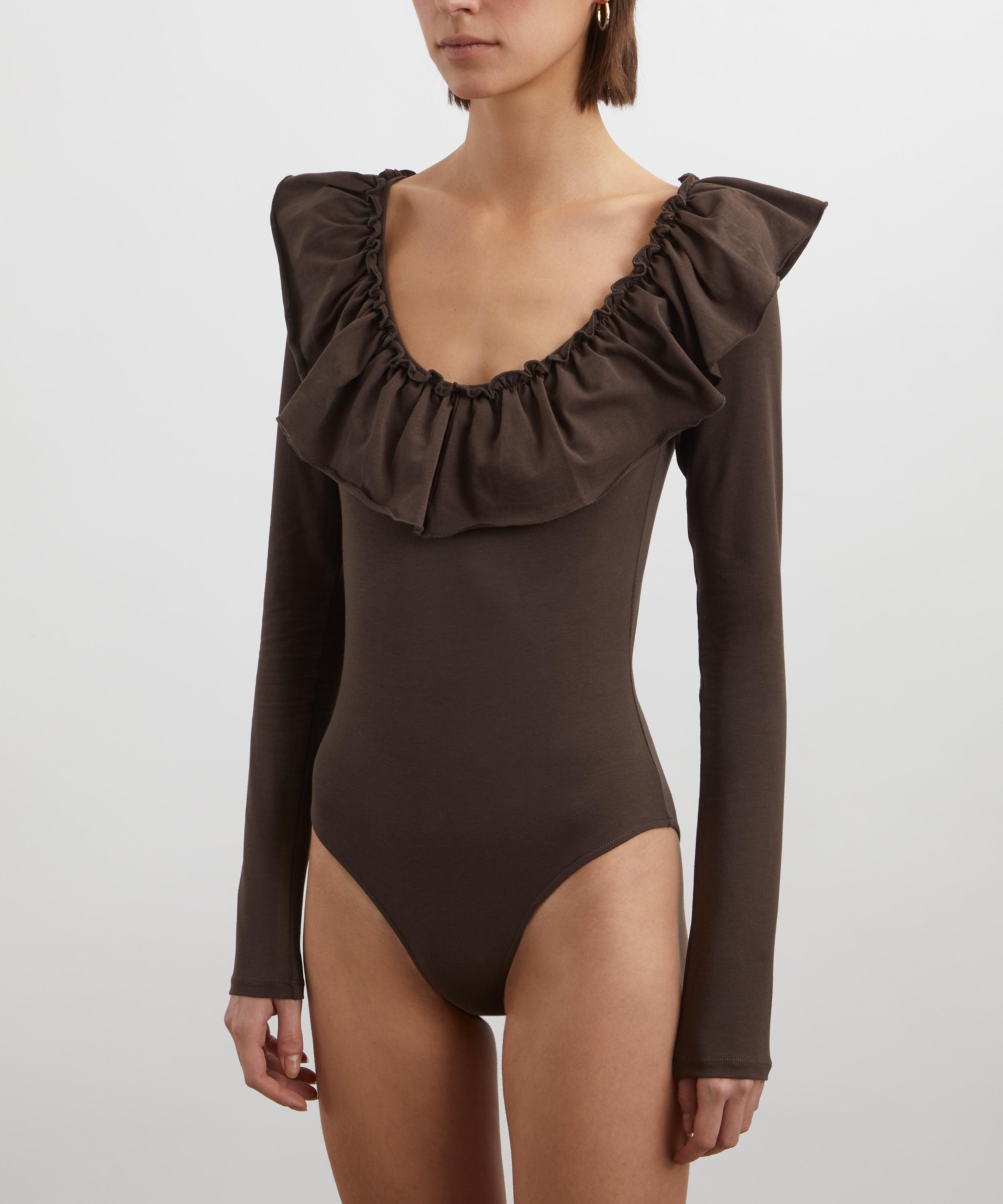 Paloma Wool - Fei Long-Sleeve Ruffled Bodysuit image number 2