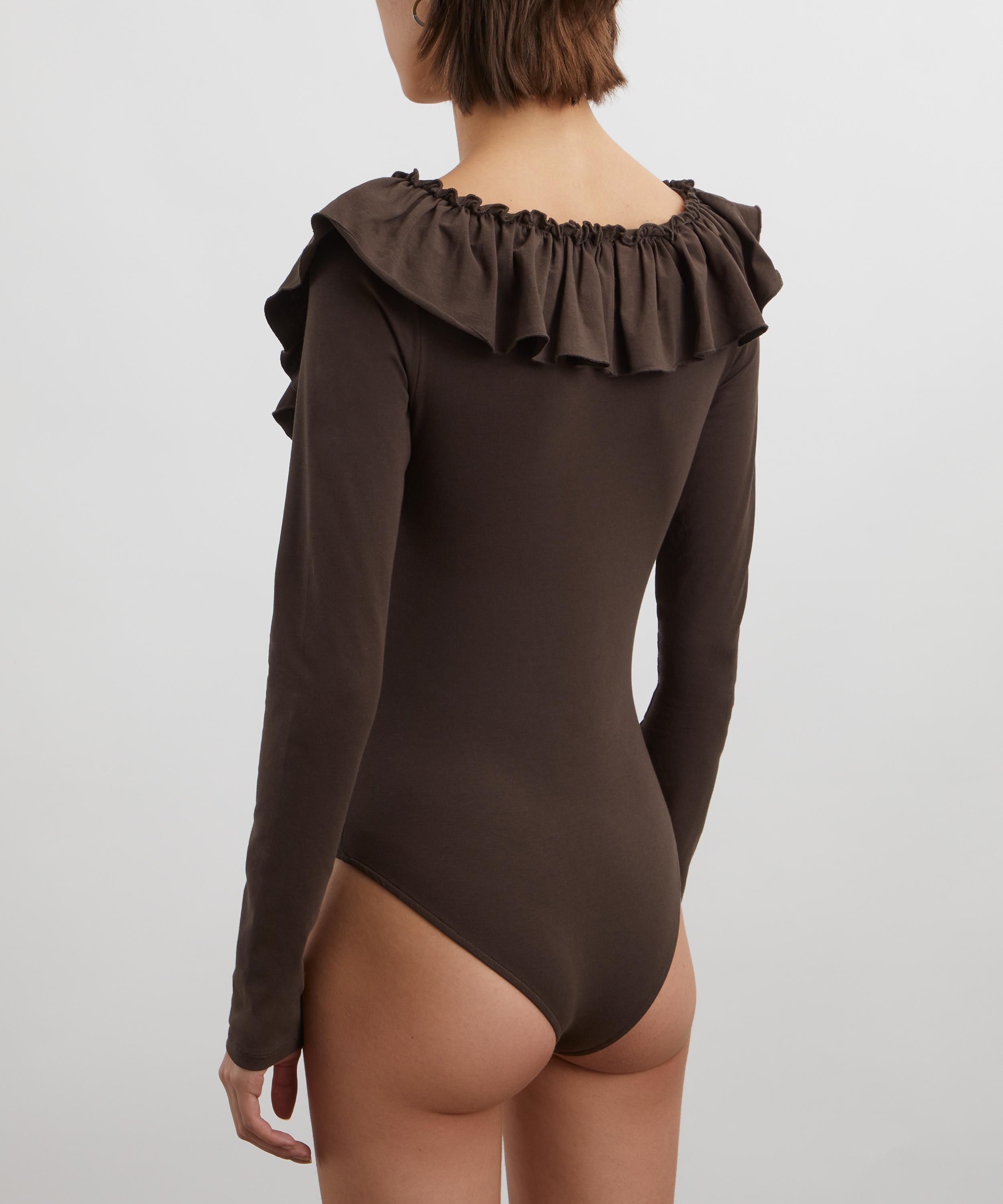 Paloma Wool - Fei Long-Sleeve Ruffled Bodysuit image number 3