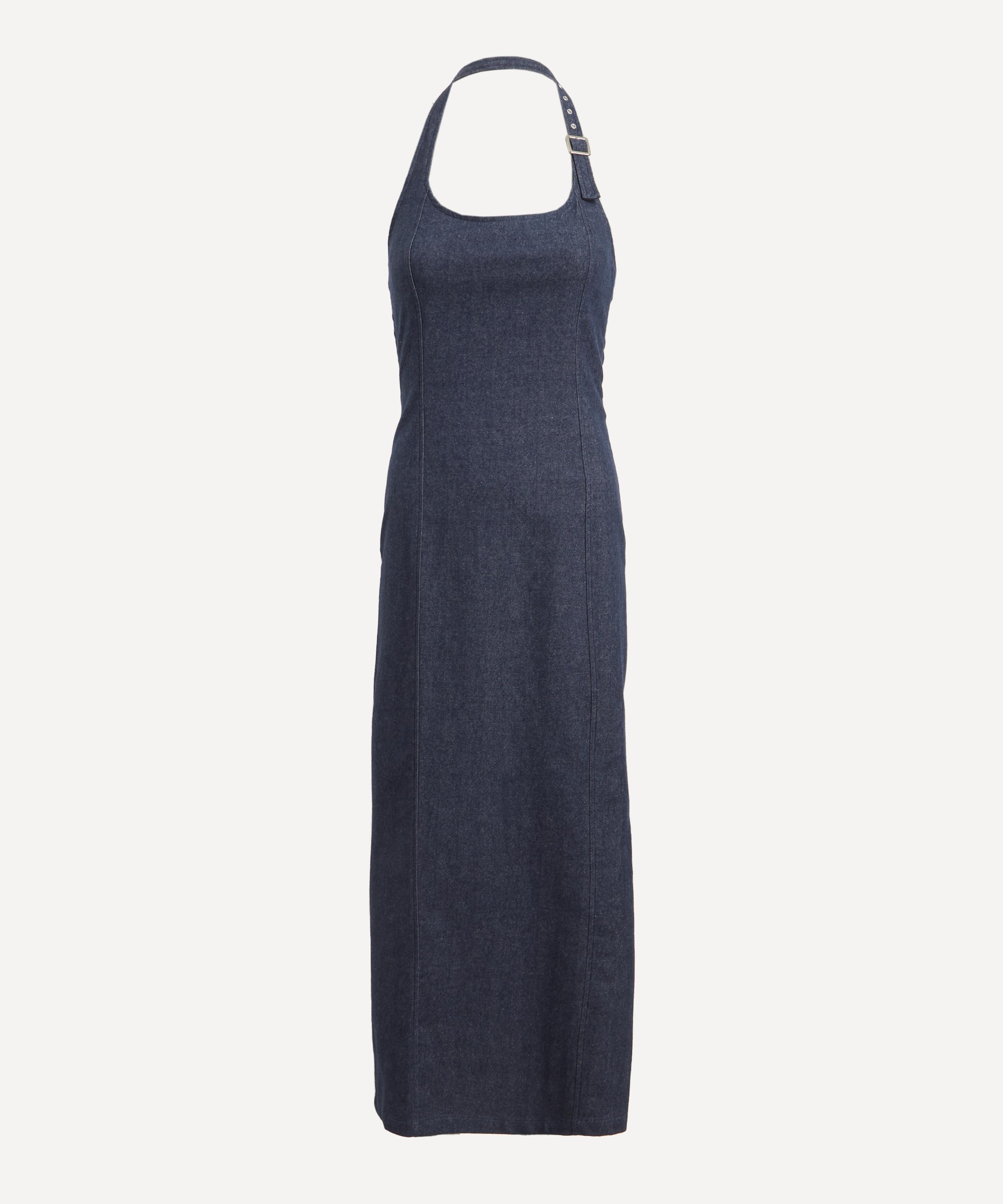 Paloma Wool - Elena Denim Effect Halter Dress image number 0