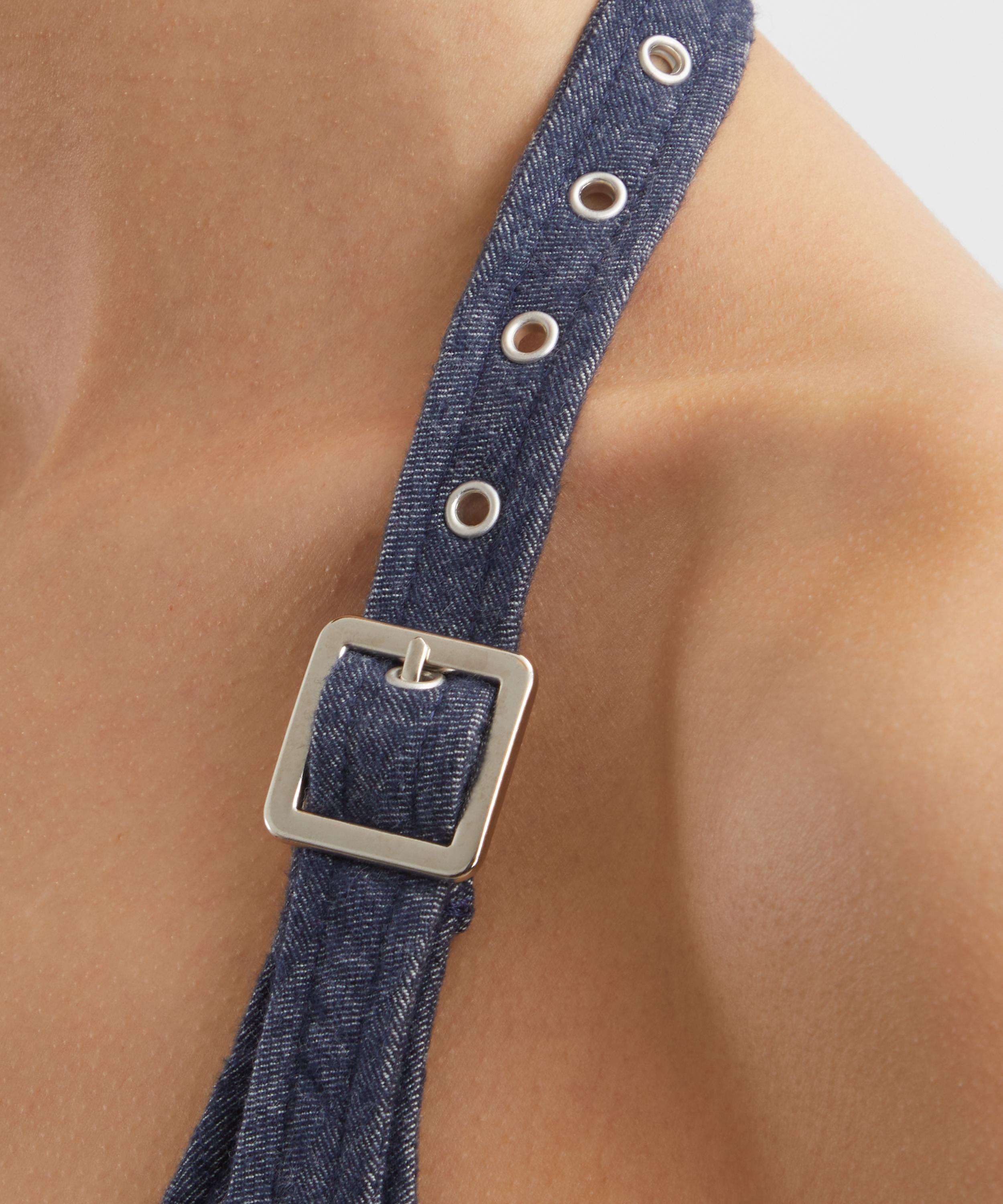 Paloma Wool - Elena Denim Effect Halter Dress image number 4