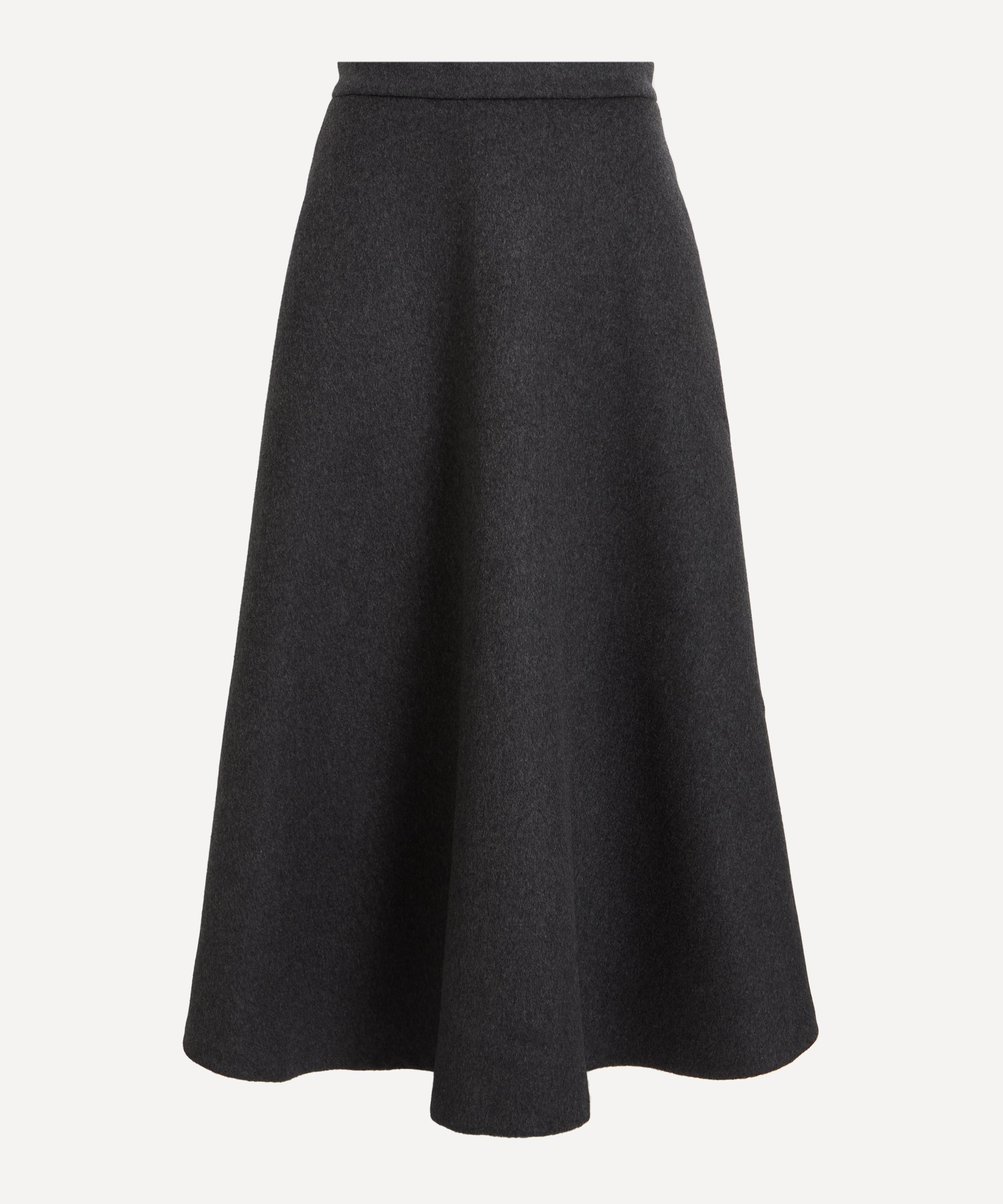 Rohe Women s Voluminous A Line Skirt Anthracite Melange 12