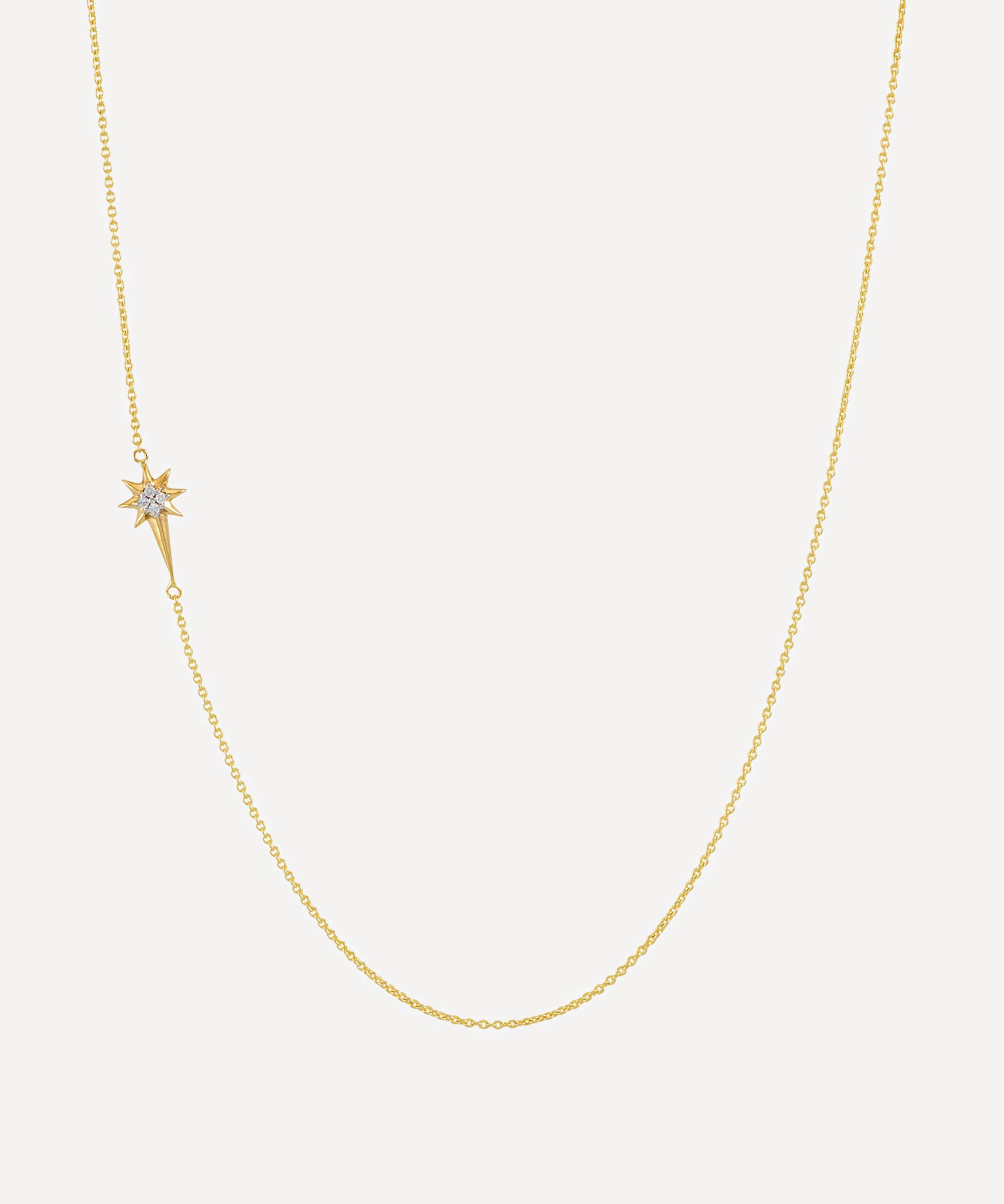 Rachel Jackson - 9ct Gold Diamond North Star Necklace image number 0