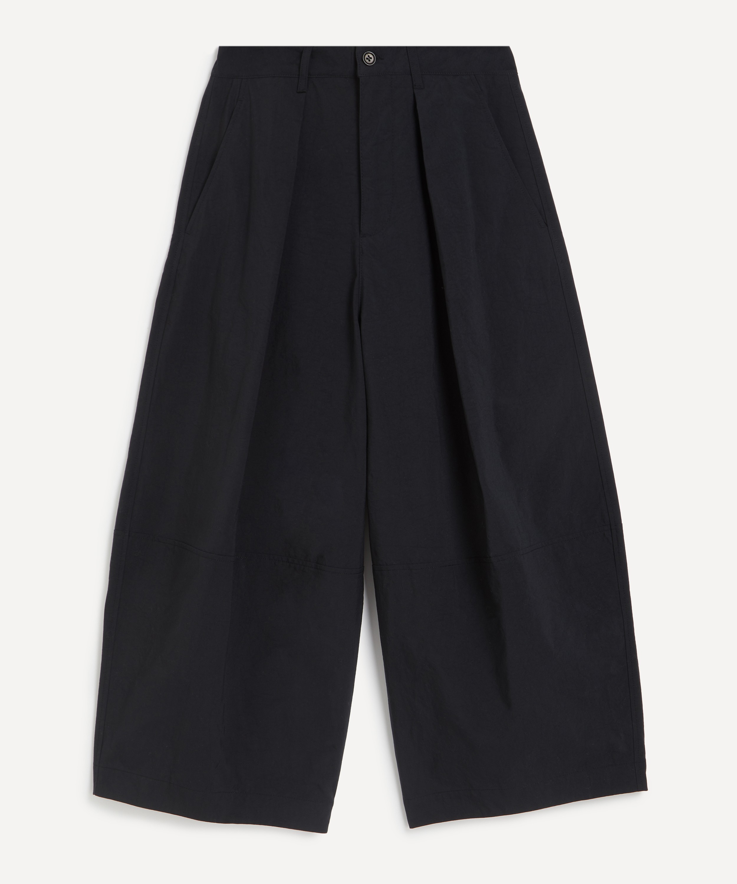 YMC - Black Deadbeat Wide Leg Trousers image number 0