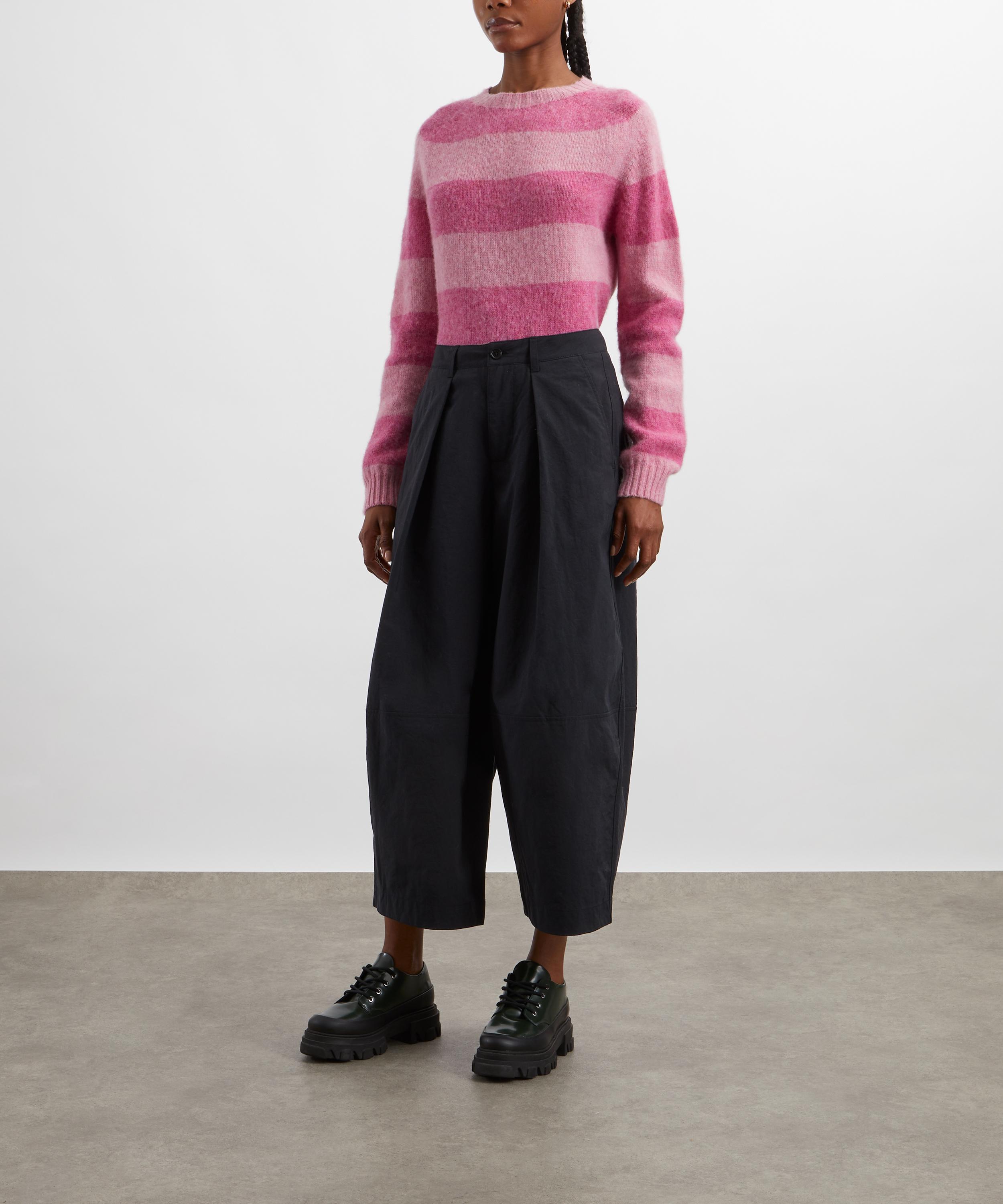 YMC - Black Deadbeat Wide Leg Trousers image number 1