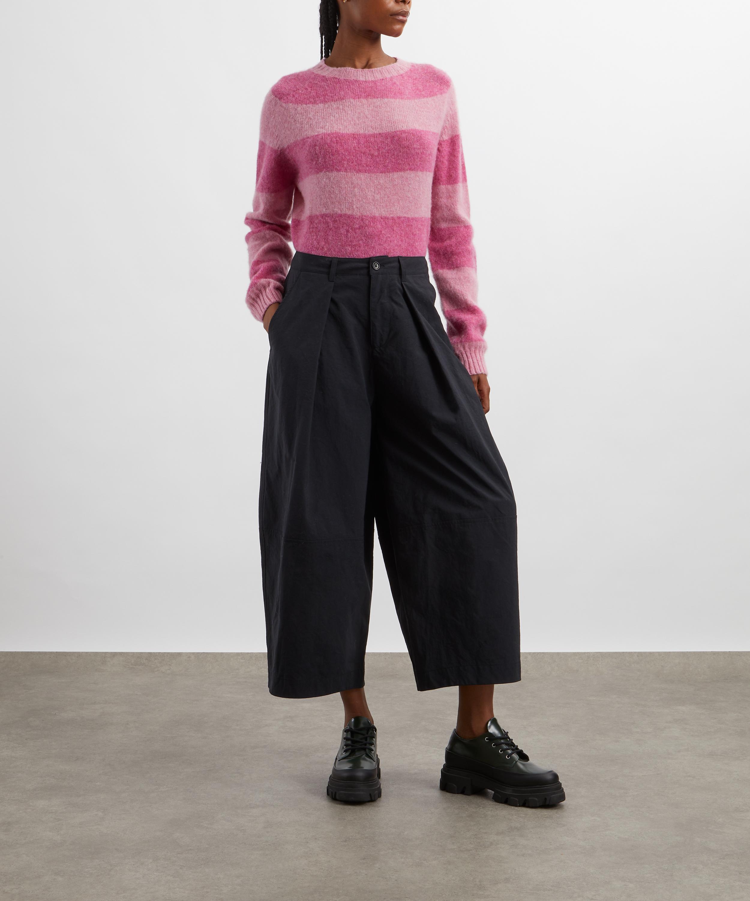 YMC - Jet Pink Stripe Wool Jumper image number 1