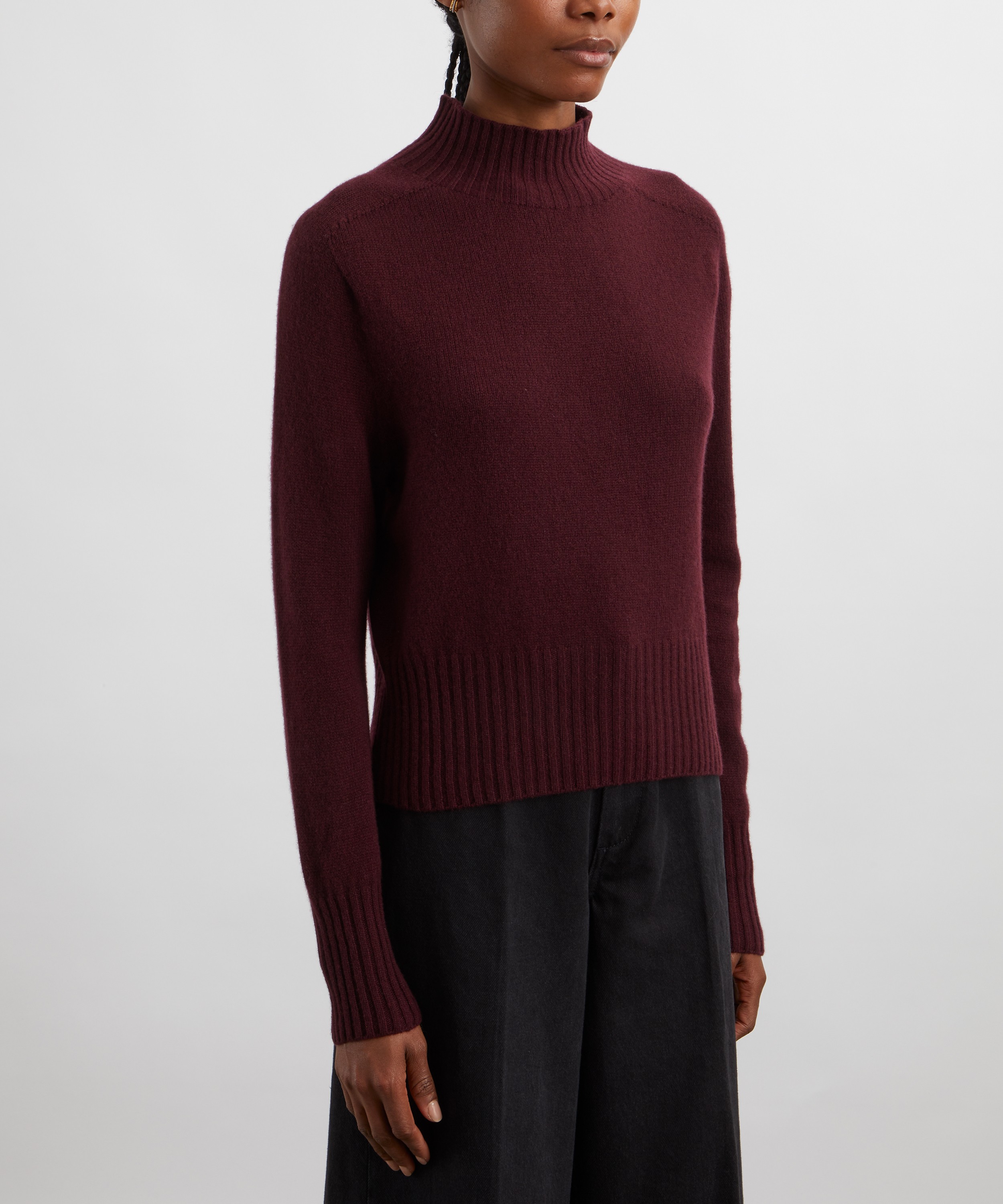 YMC - Bryter Burgundy Wool-Cashmere Jumper image number 2