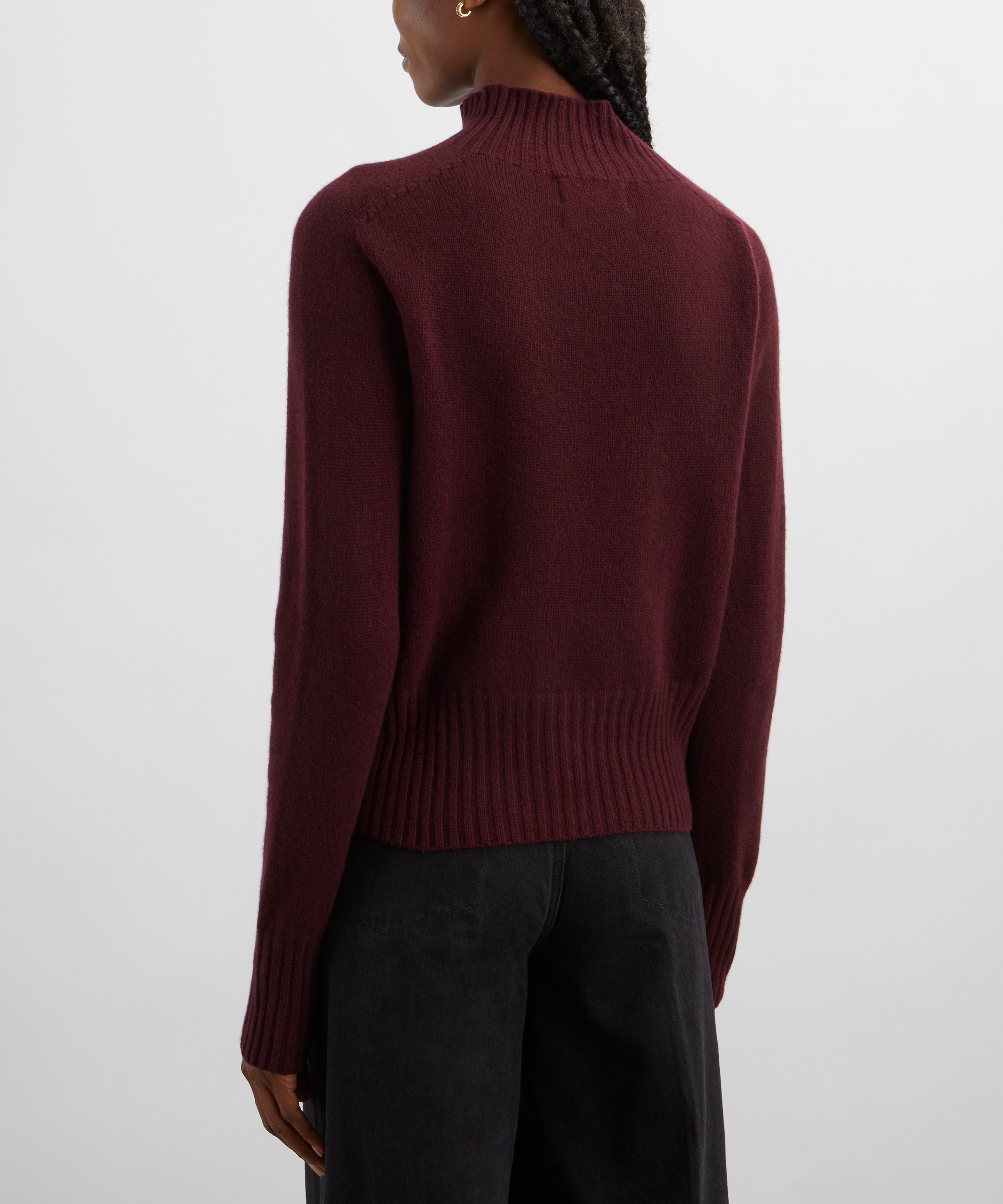 YMC - Bryter Burgundy Wool-Cashmere Jumper image number 3