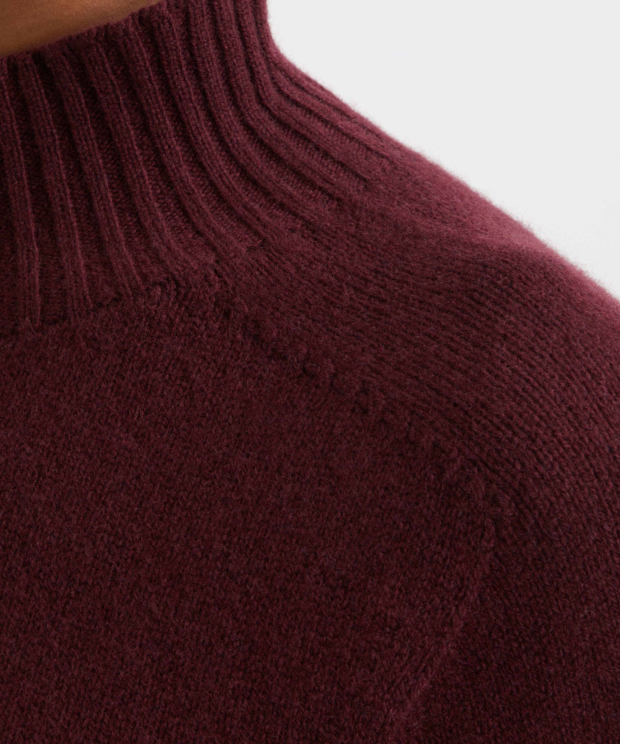 YMC - Bryter Burgundy Wool-Cashmere Jumper image number 4