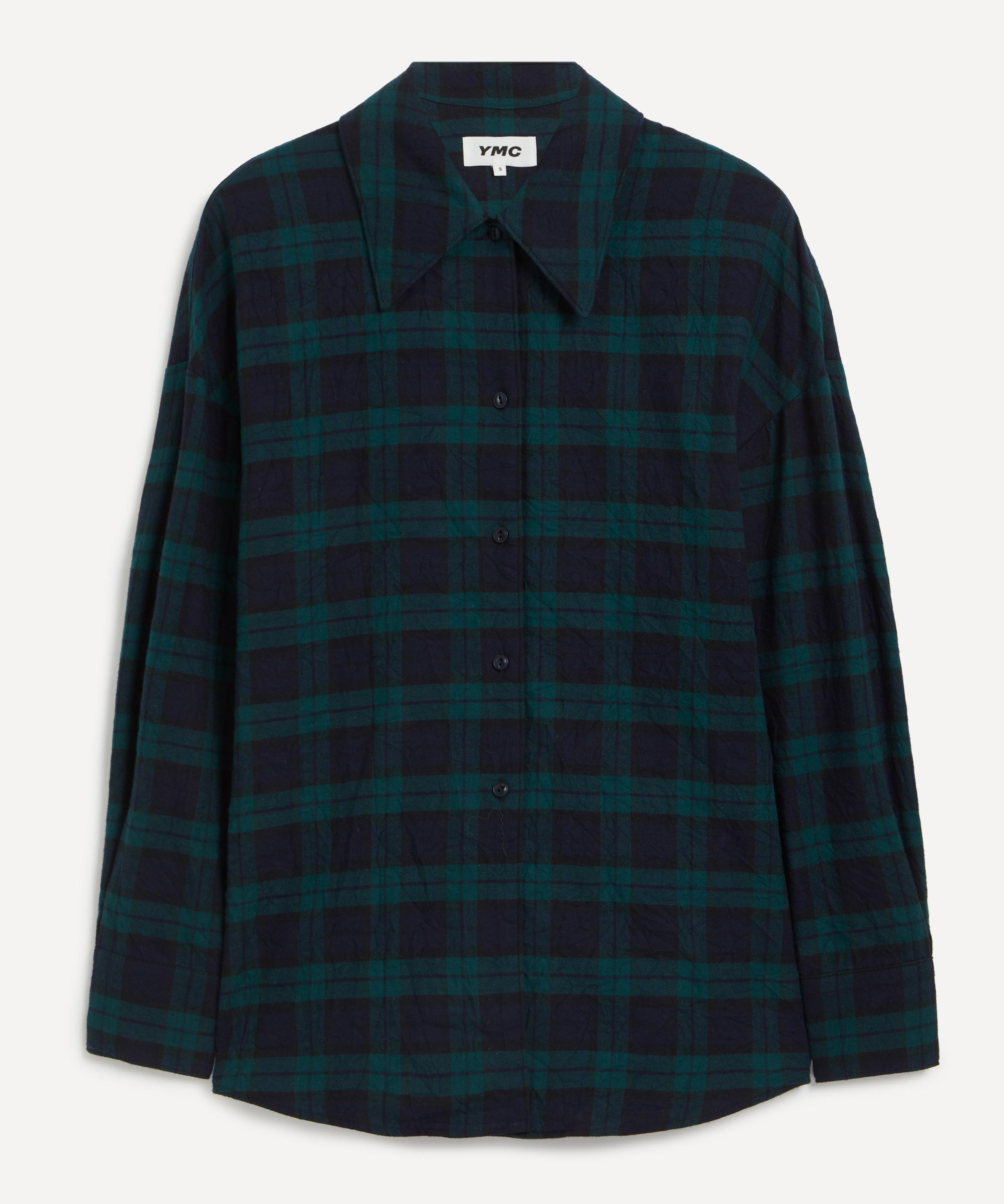 YMC - Lena Pleated Plaid Shirt image number 0