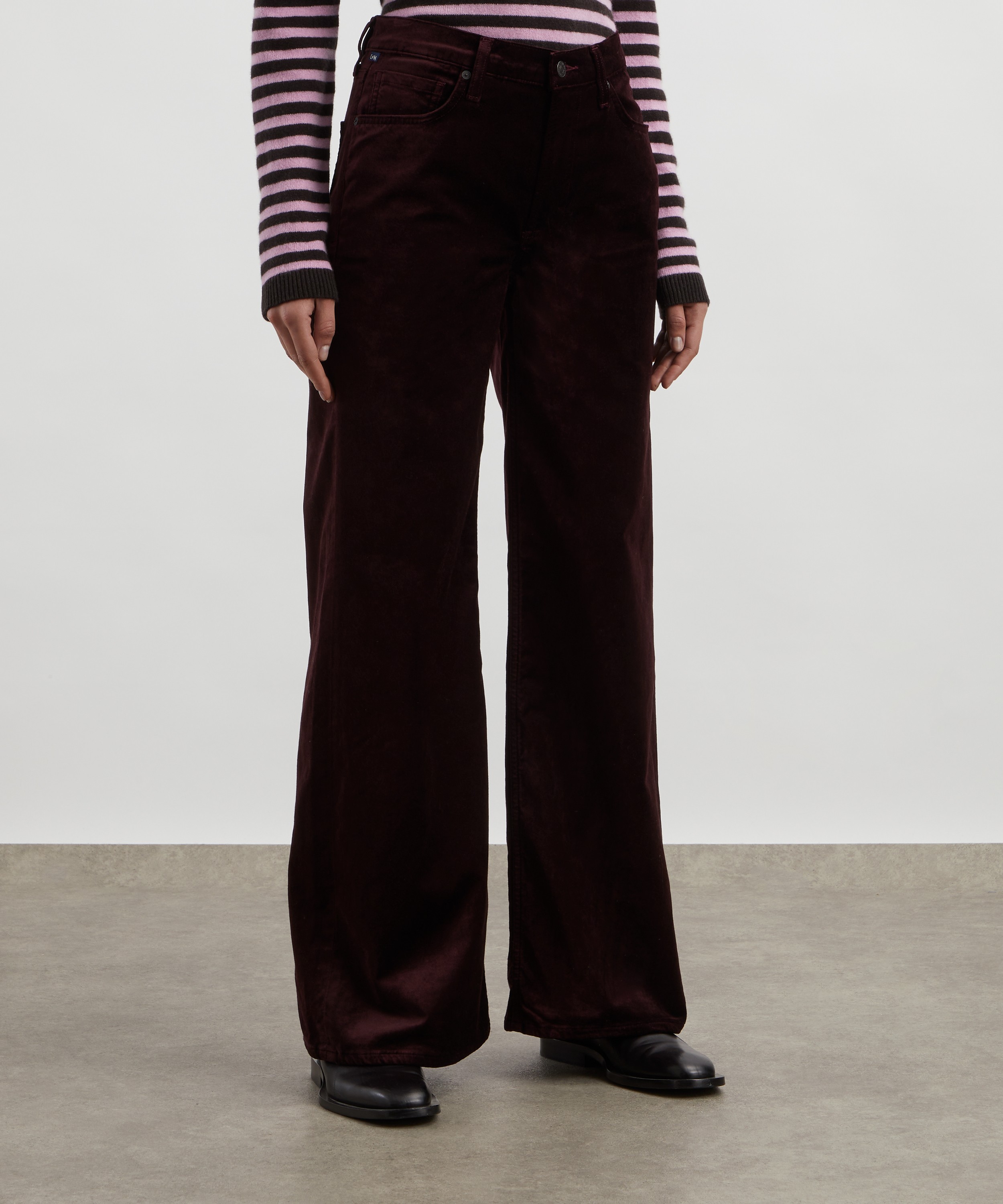 Citizens of Humanity - Lolli Mid-Rise Velvet Trousers image number 2