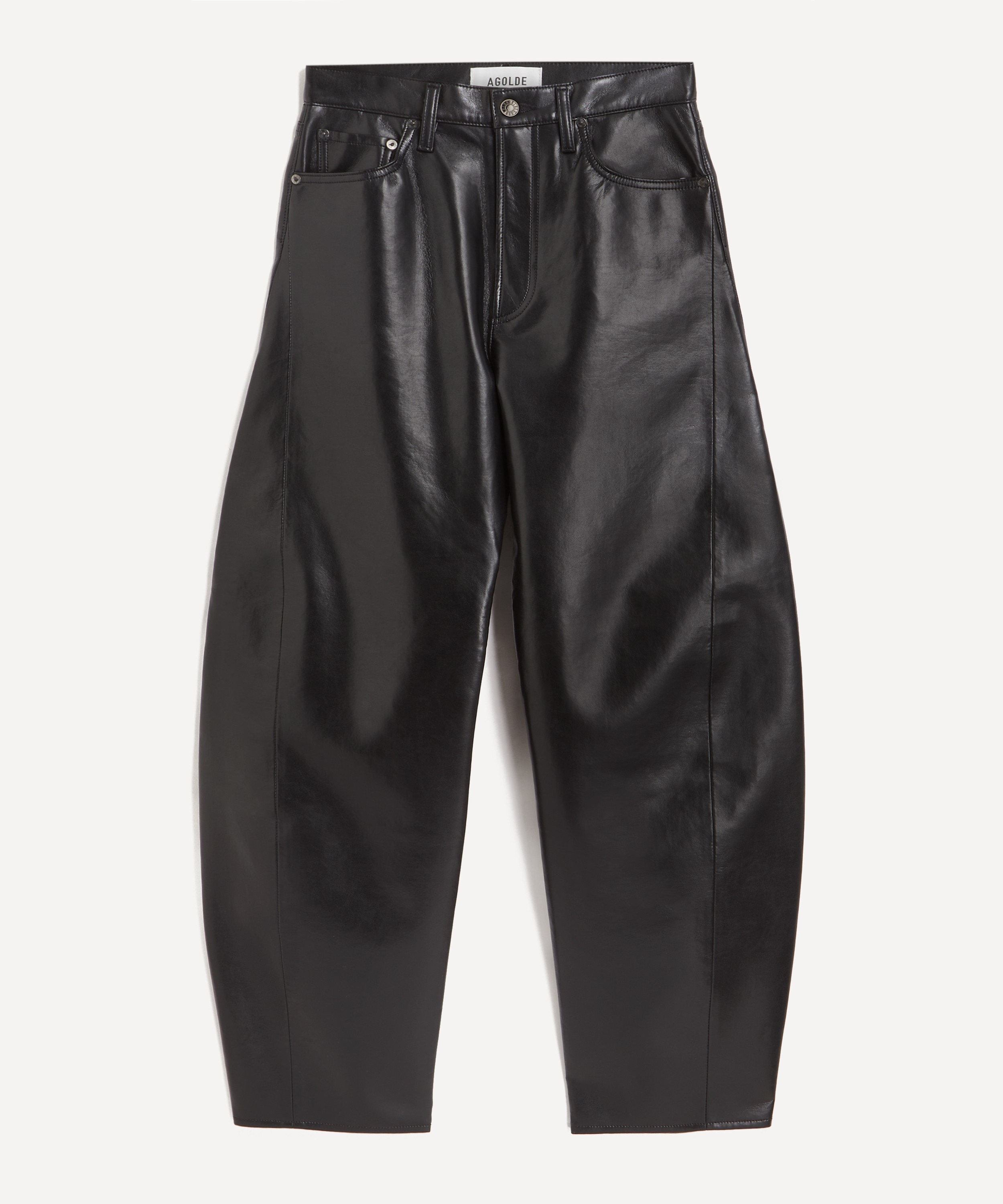 AGOLDE - Luna Pieced Leather Blend Trousers