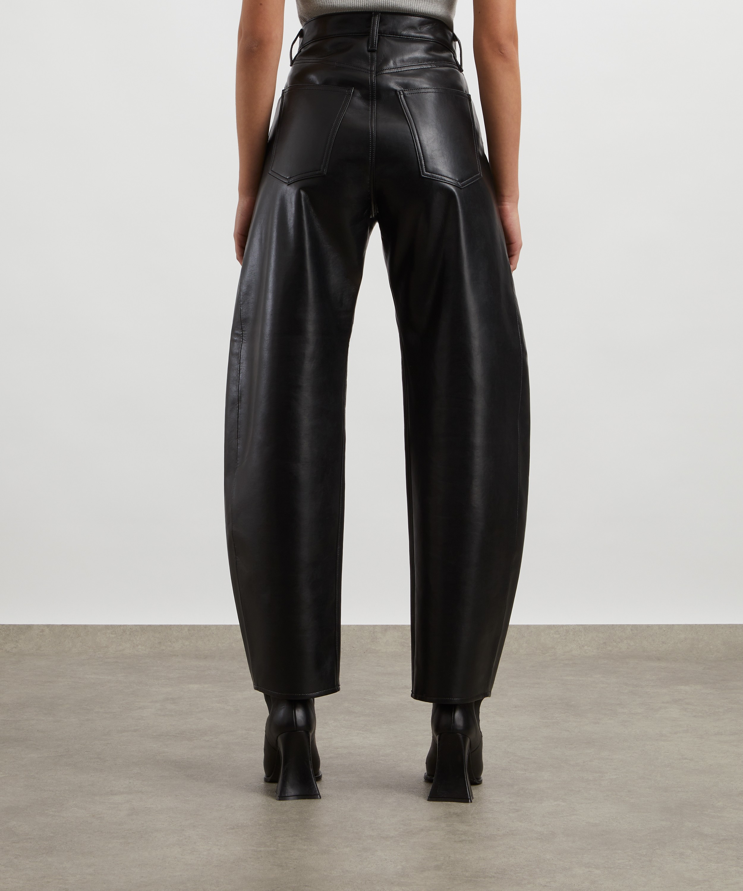 AGOLDE - Luna Pieced Leather Blend Trousers image number 3