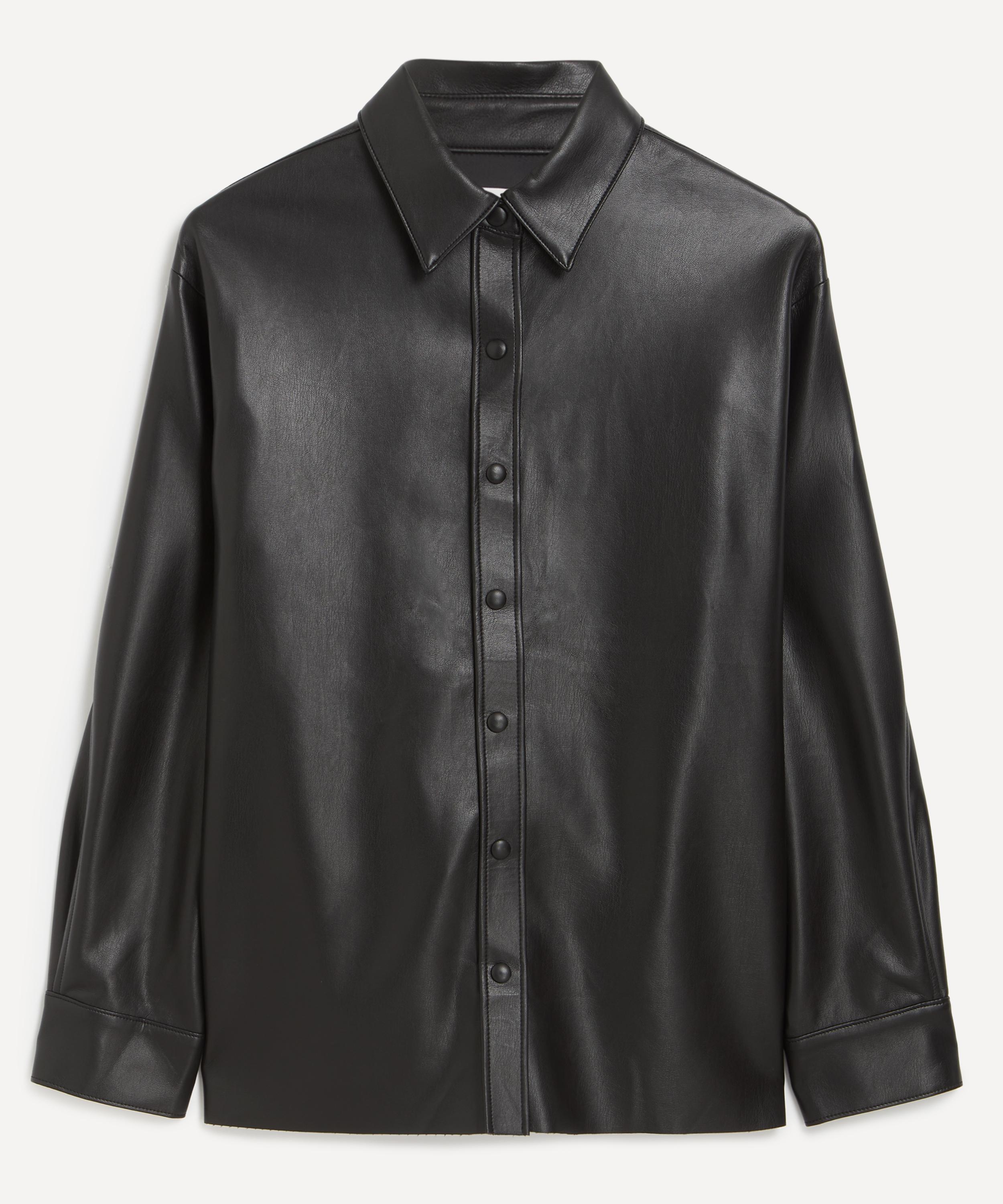 AGOLDE - Aylin Faux Leather Shirt image number 0