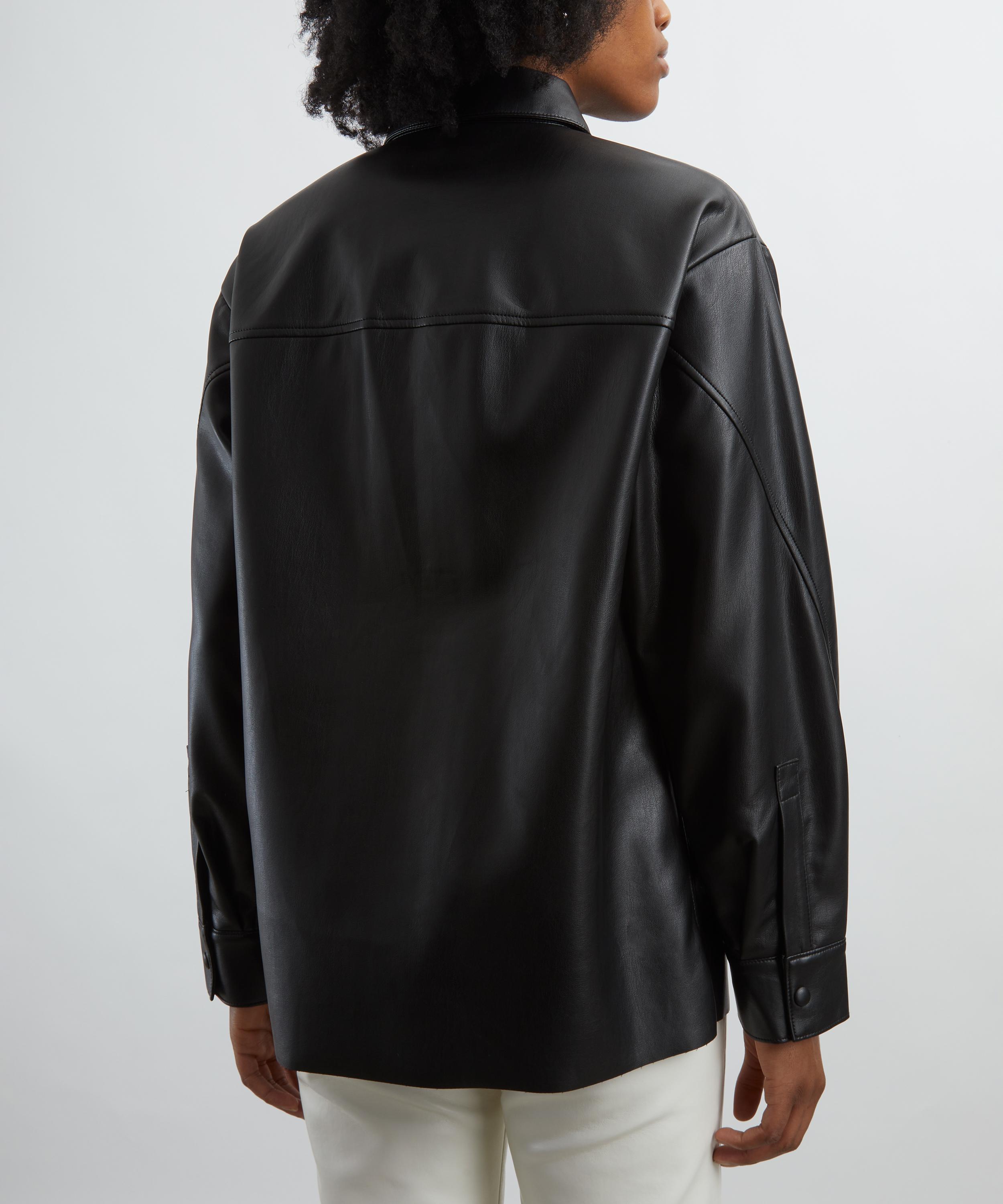 AGOLDE - Aylin Faux Leather Shirt image number 3