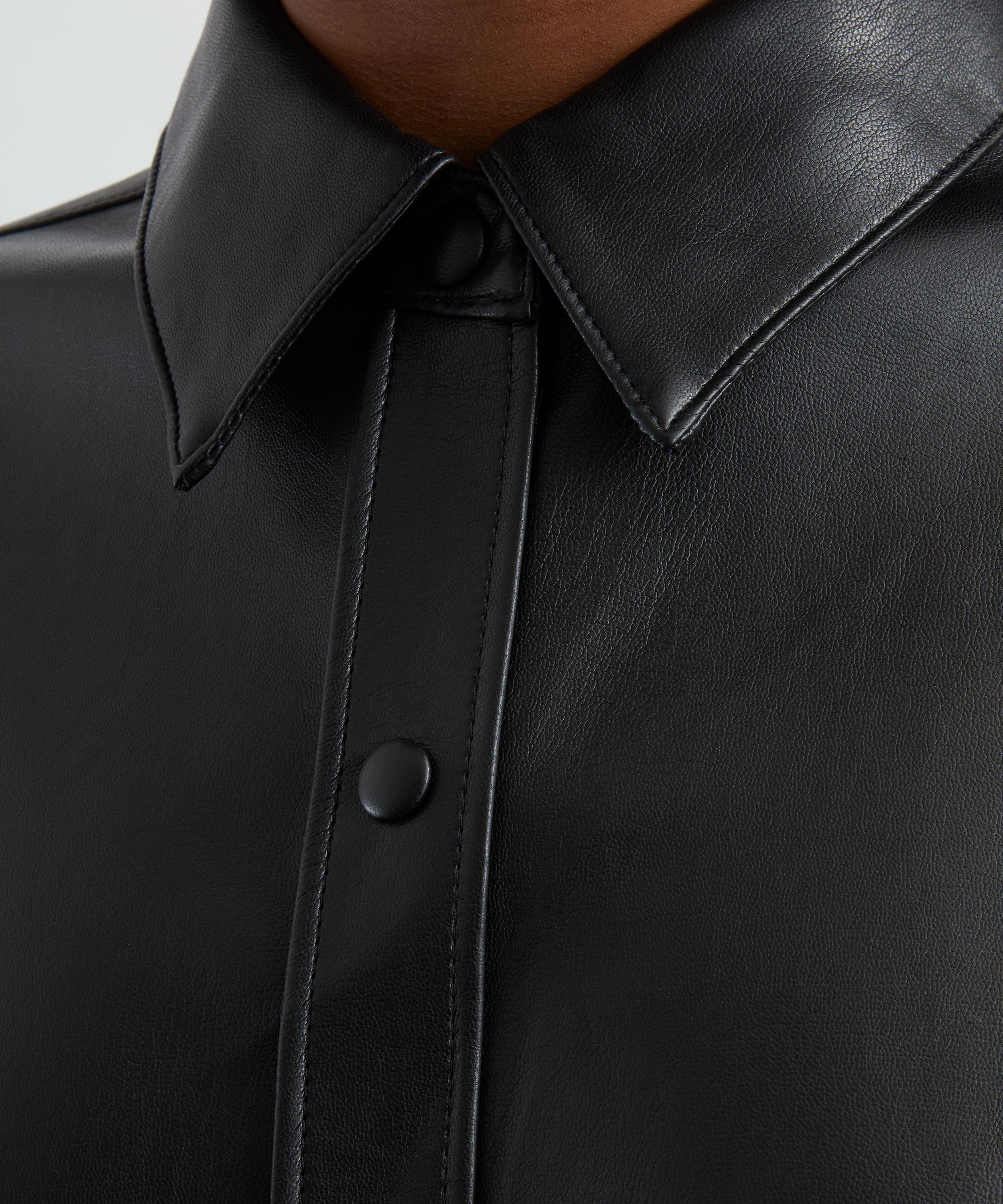 AGOLDE - Aylin Faux Leather Shirt image number 4