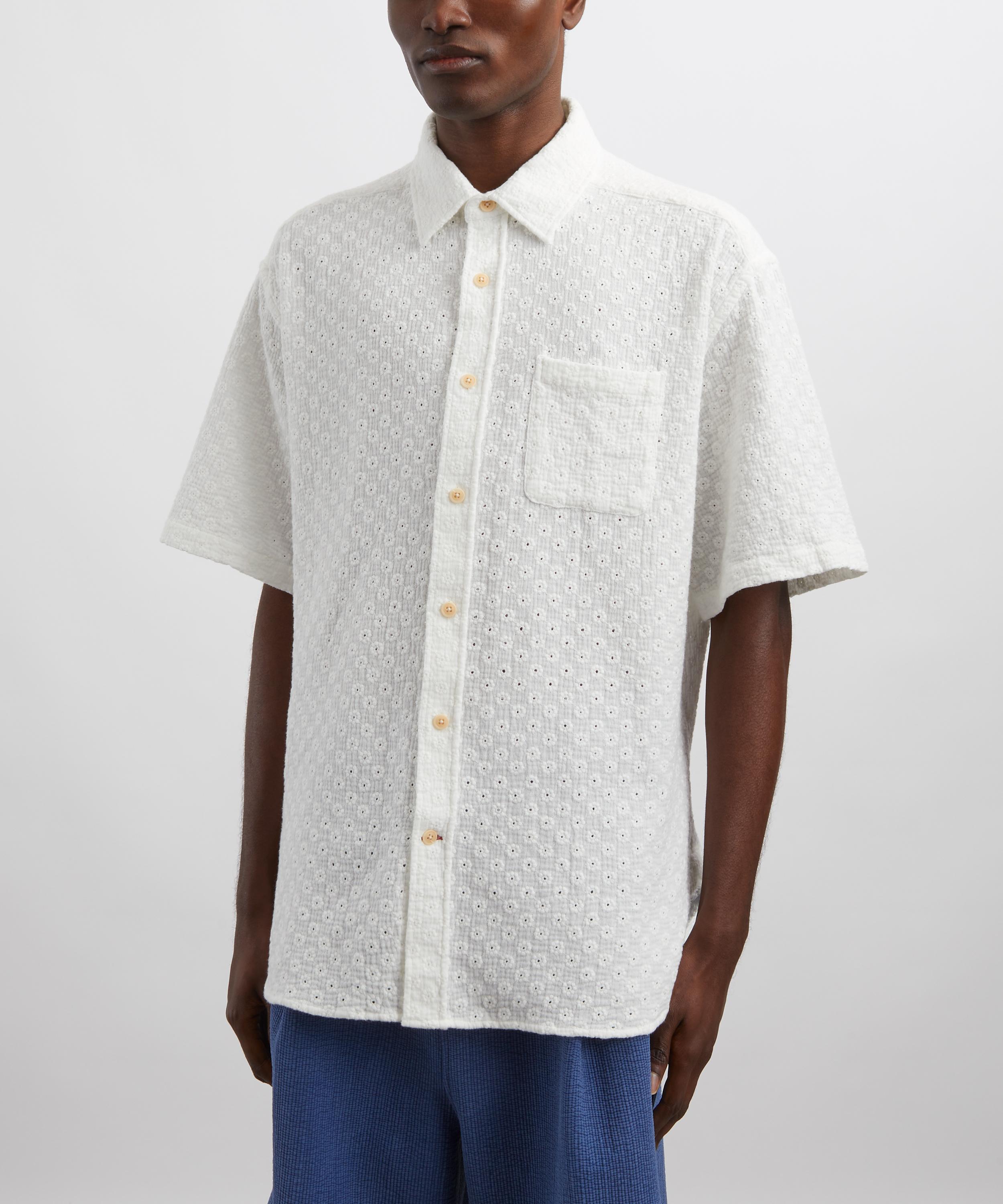 Oliver Spencer - Atlanta Short-Sleeve Garson White Shirt image number 2