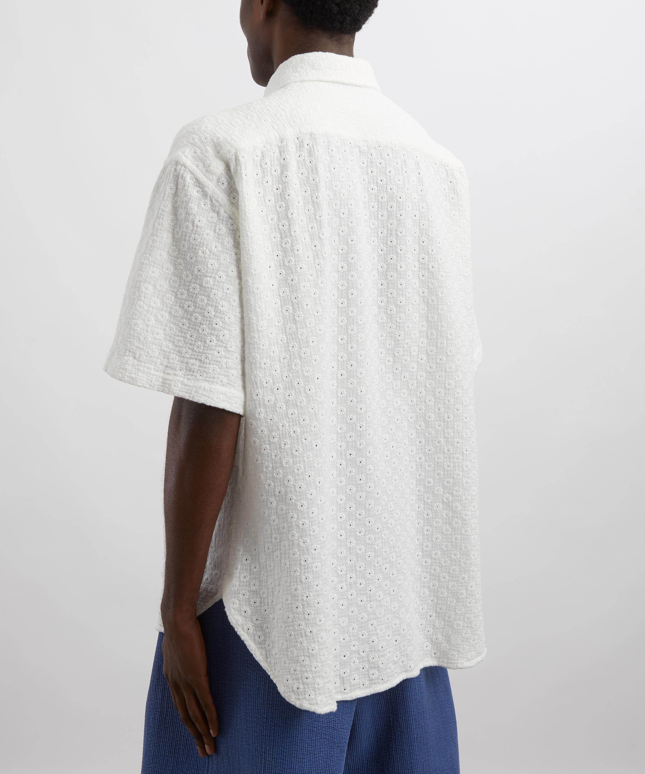 Oliver Spencer - Atlanta Short-Sleeve Garson White Shirt image number 3