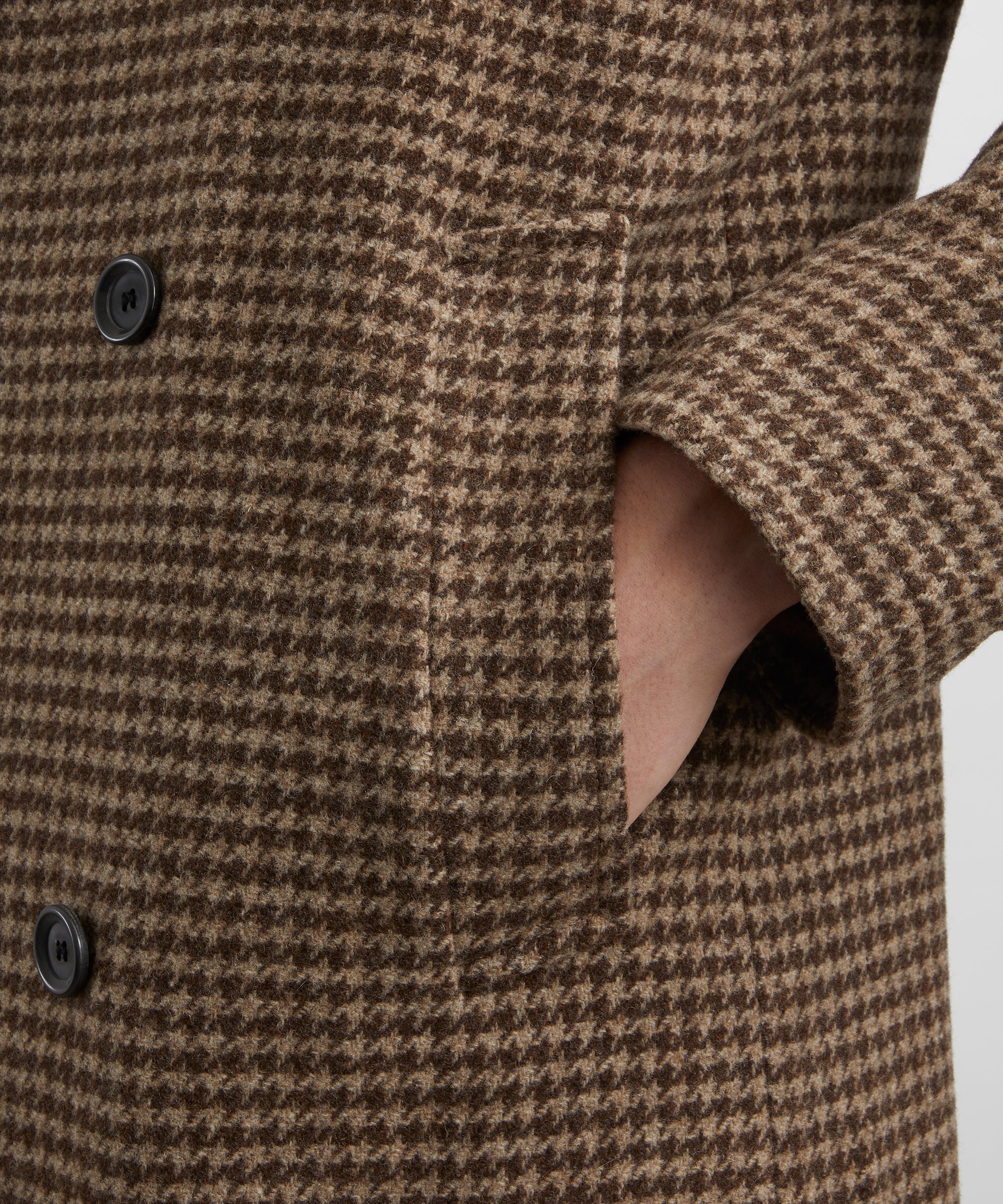 Oliver Spencer - Corday Beige Big Wool Coat image number 4