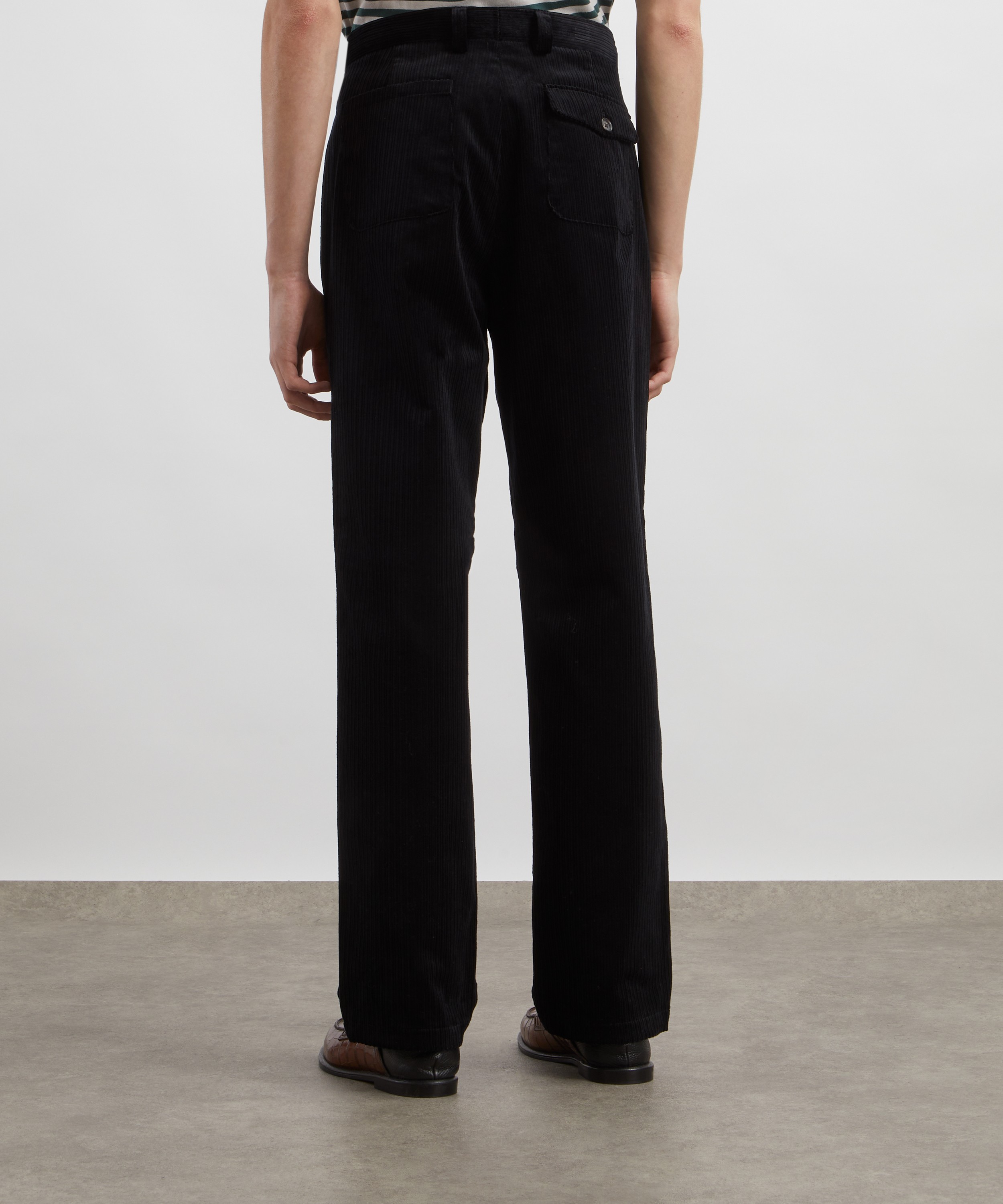 Oliver Spencer - Morton Plated Cord Trousers image number 3