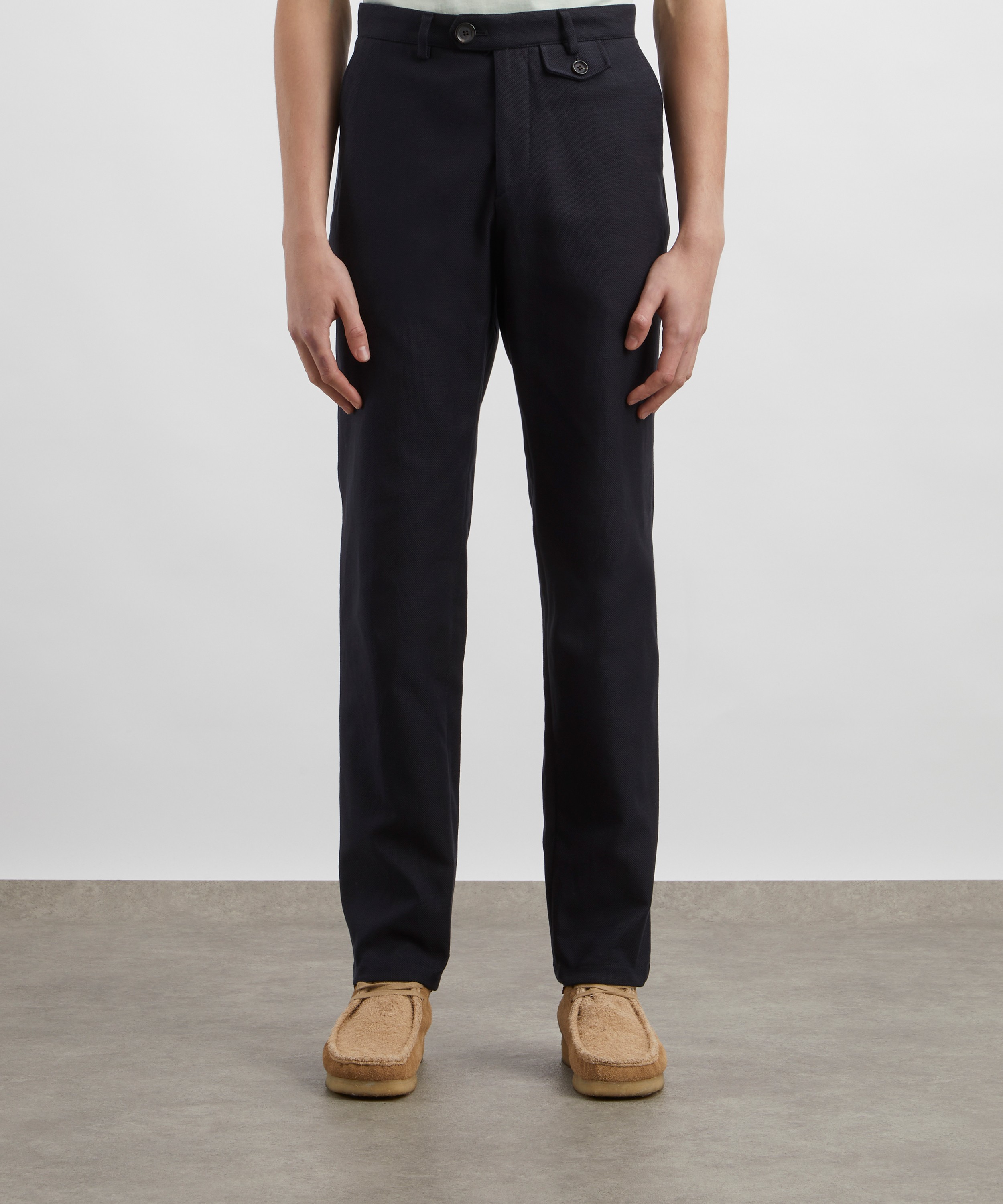 Oliver Spencer - Pearce Navy Fishtail Trousers image number 2