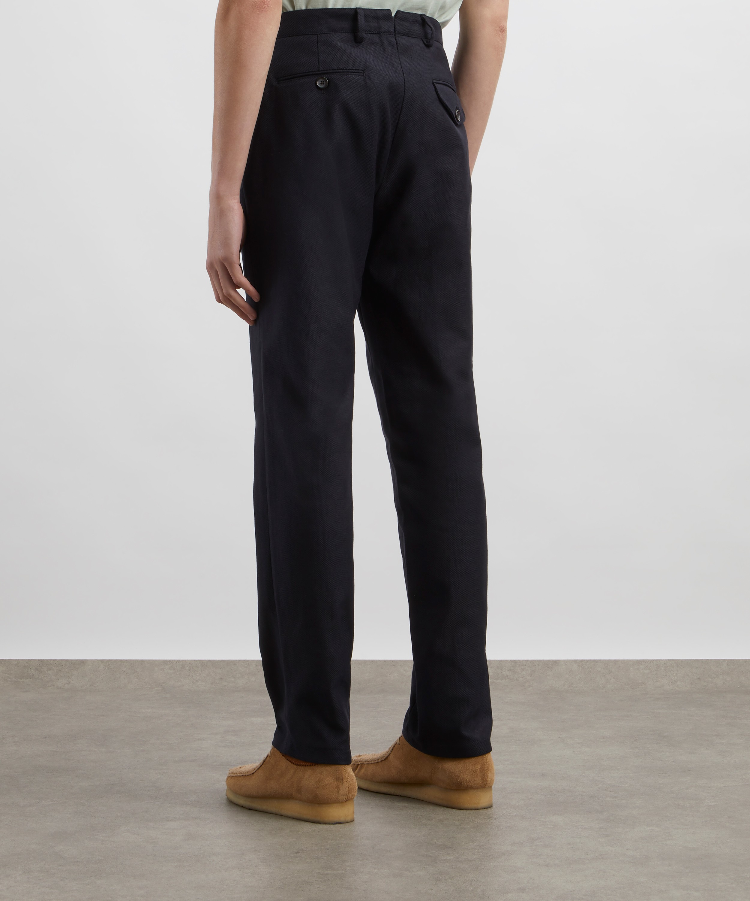 Oliver Spencer - Pearce Navy Fishtail Trousers image number 3