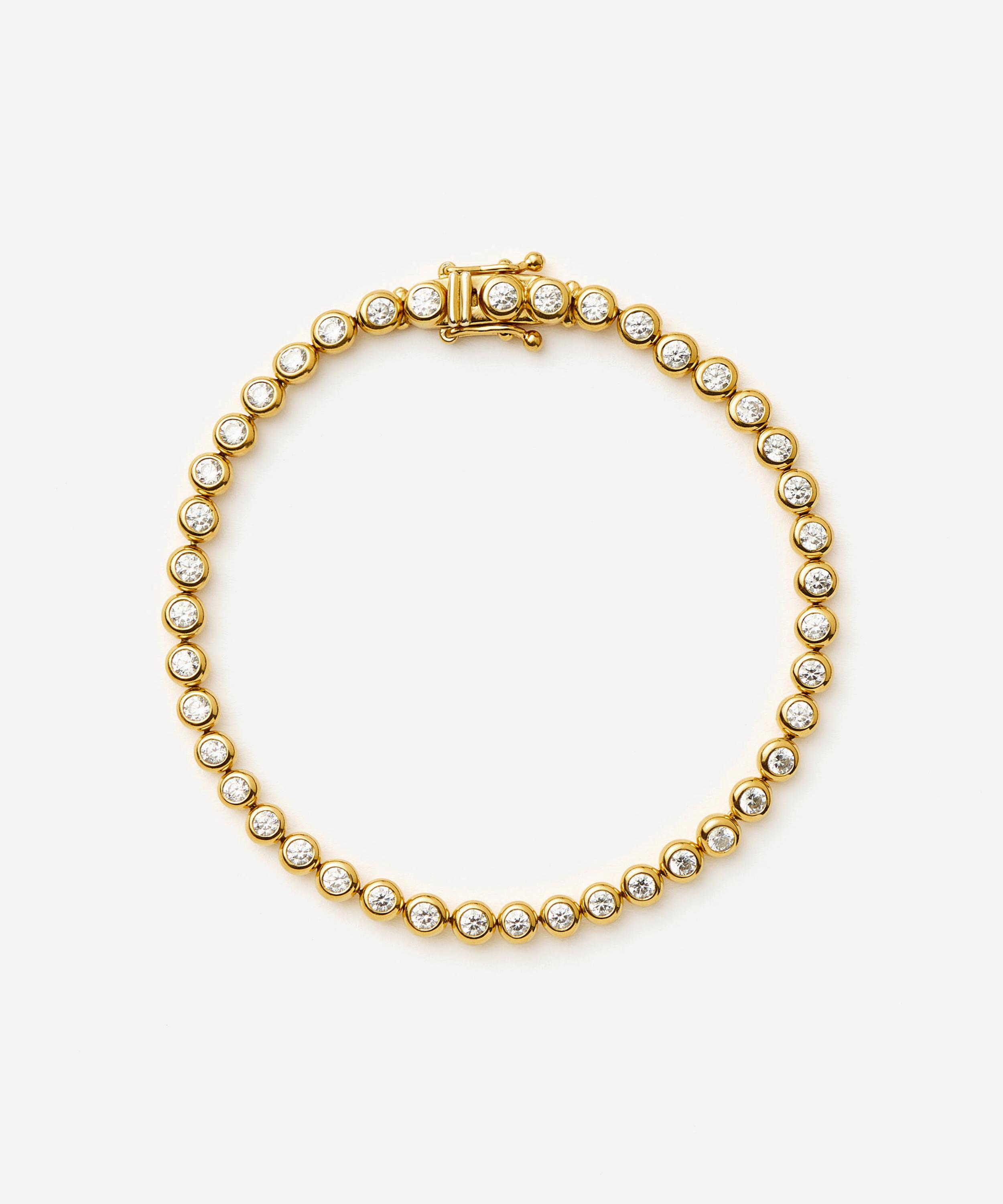 Missoma - 18ct Gold-Plated Vermeil Silver Round Tennis Bracelet