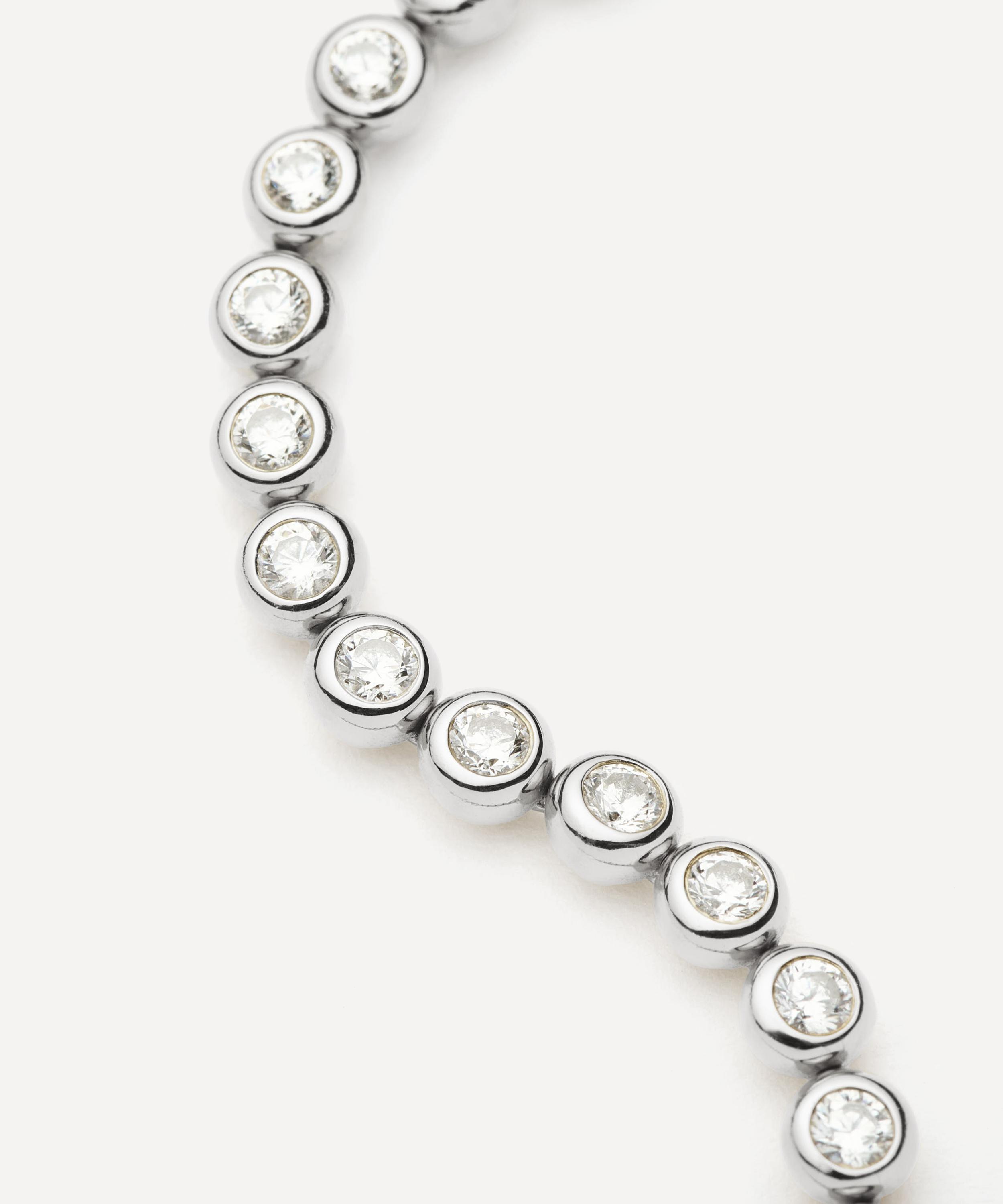 Missoma - Rhodium-Plated Round Tennis Bracelet image number 3