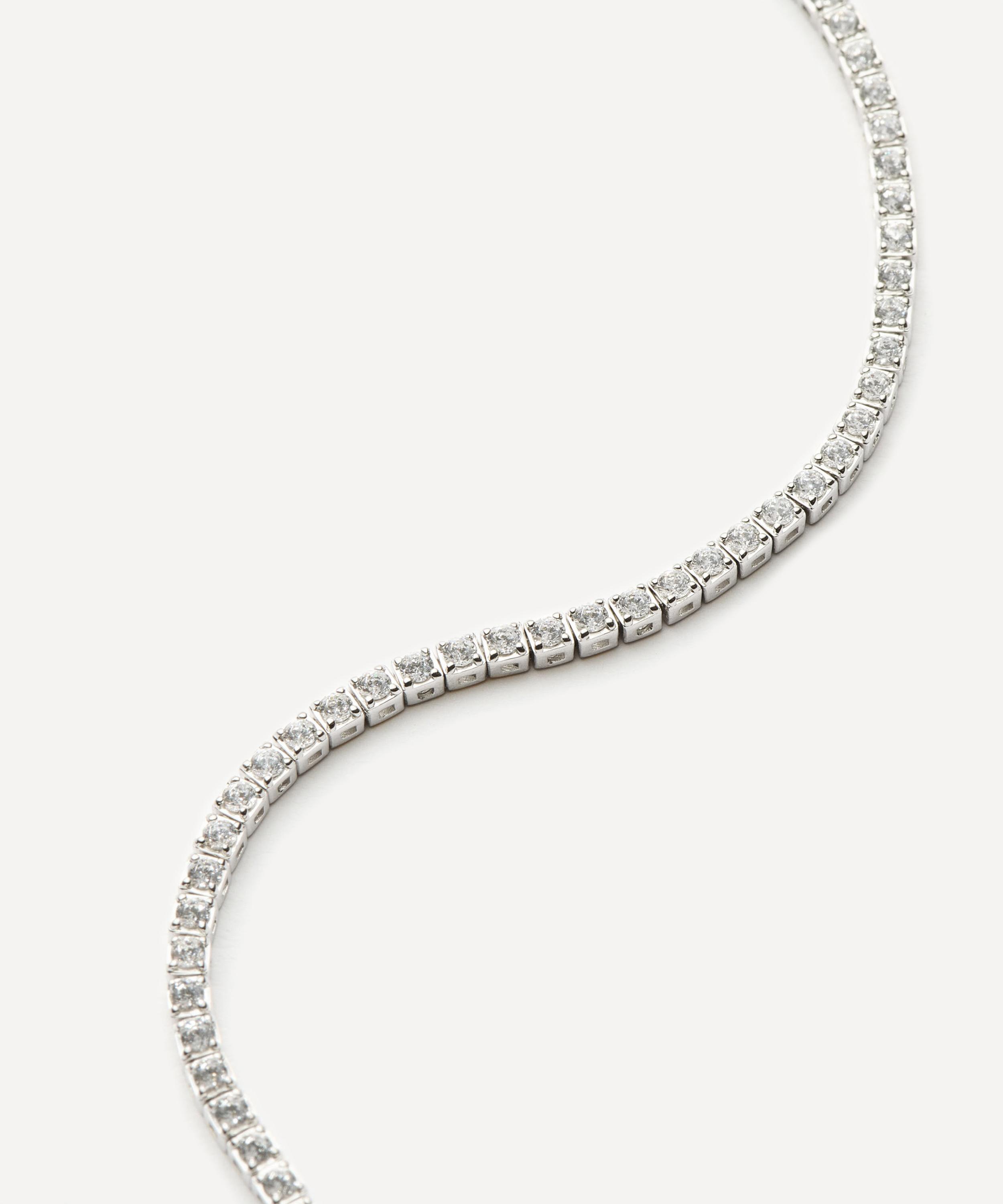 Missoma - 14ct Gold Fine Diamond Tennis Bracelet image number 1