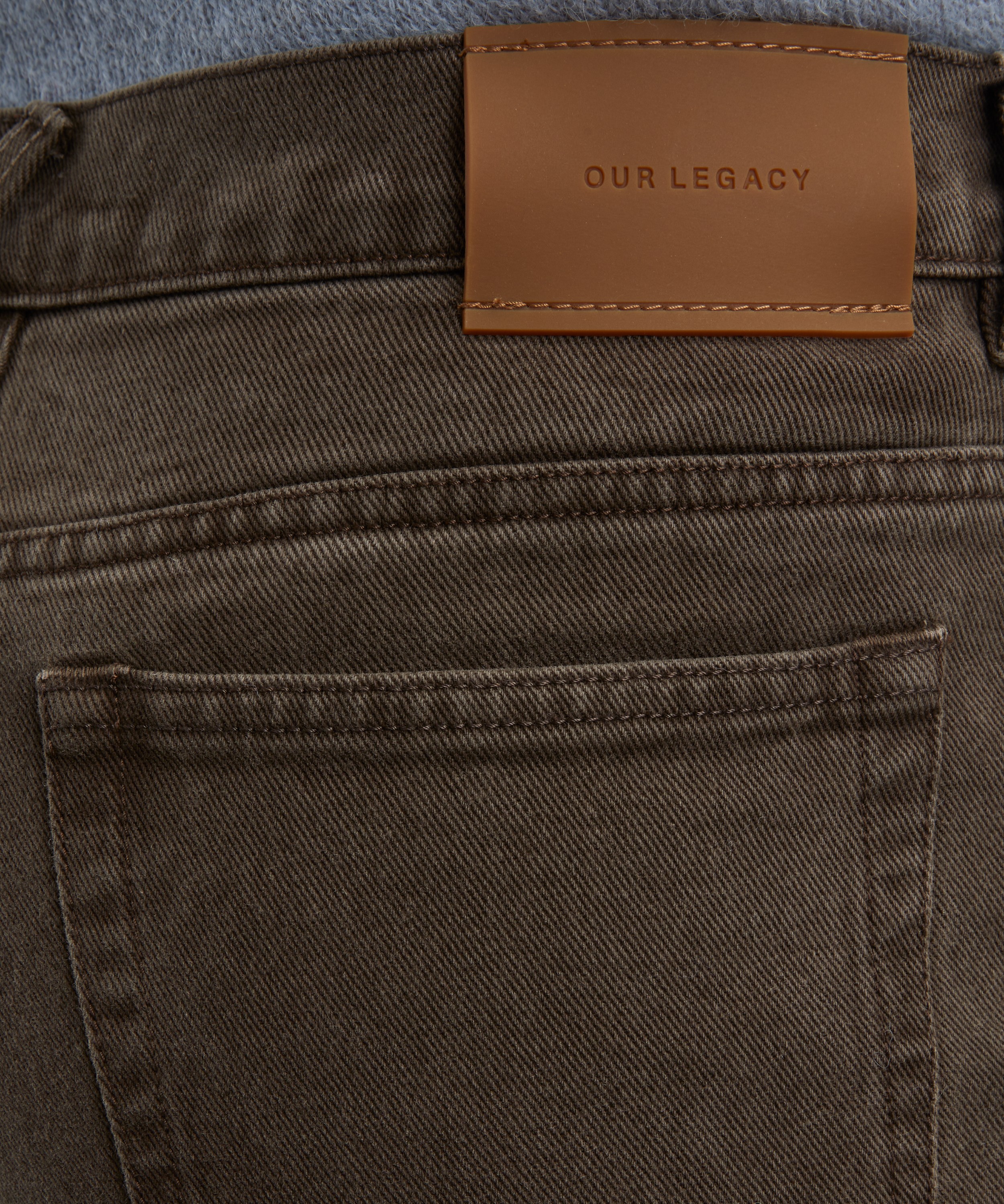 Our Legacy - 70s Cut Choco Overdye Bootcut Jeans image number 4