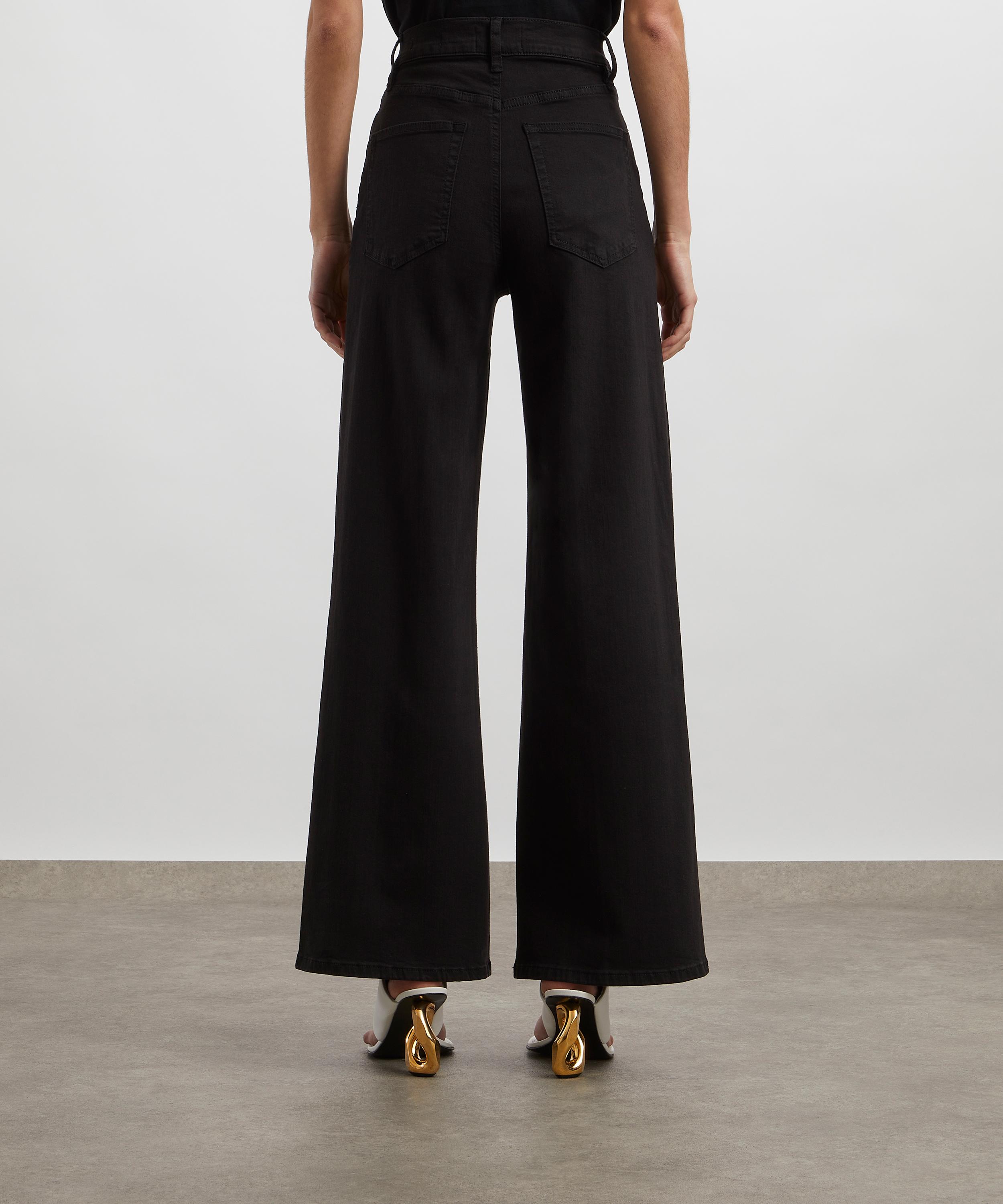 Frame - Le Slim Palazzo Jeans in Black image number 3