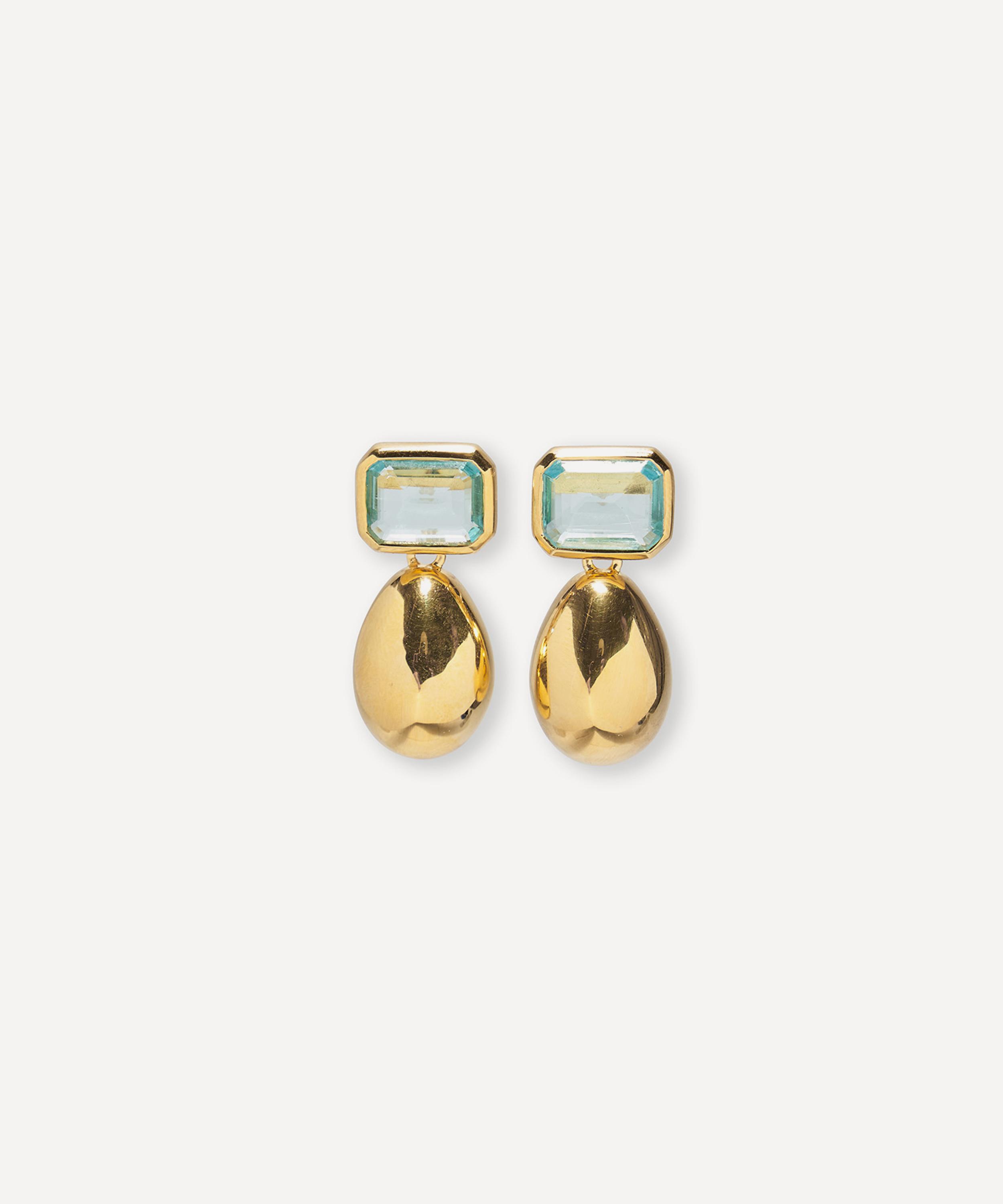 Lizzie Fortunato - Gold-Plated Bean Drop Earrings image number 0