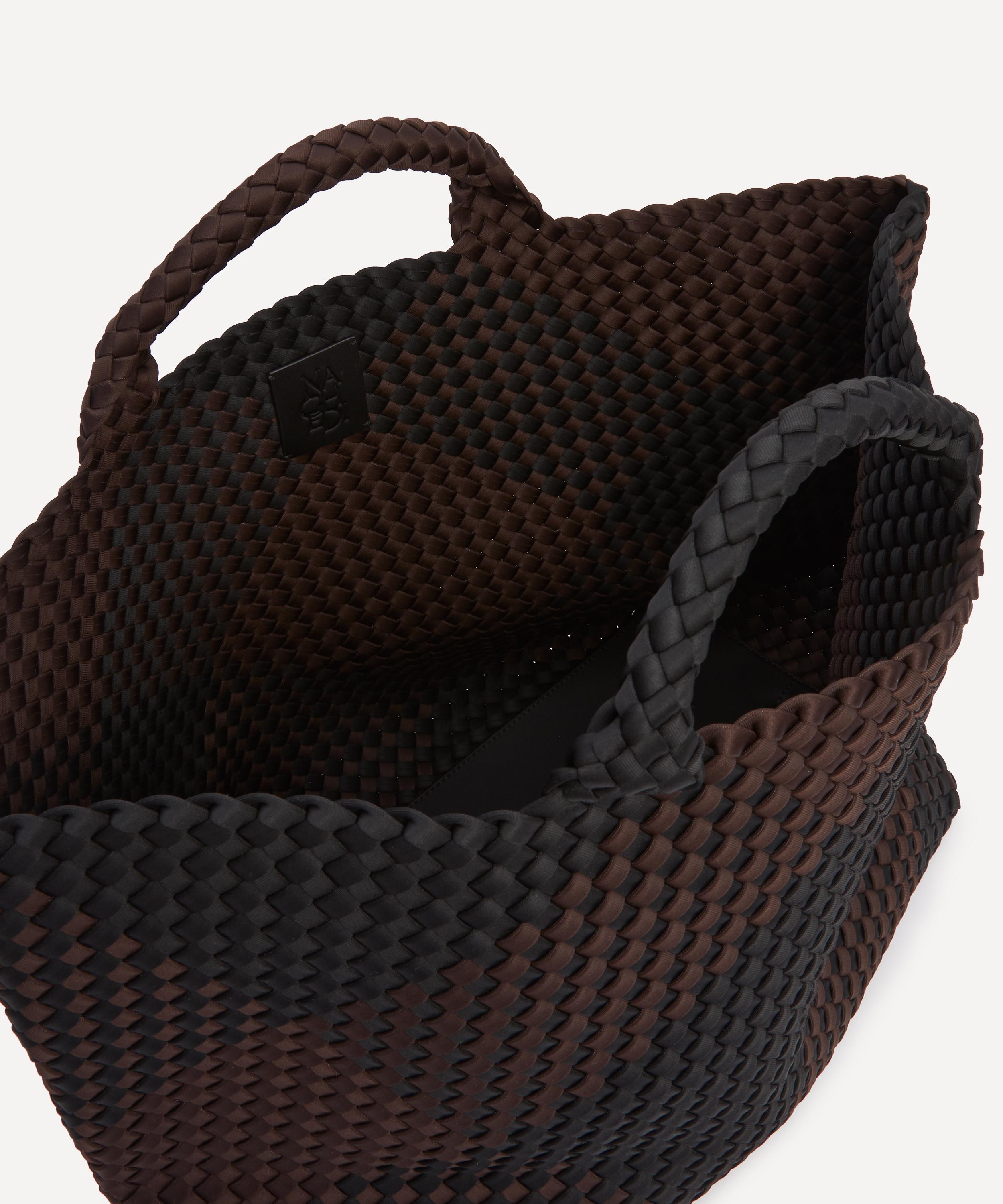 Naghedi - St. Barths Large Plaid Woven Tote Bag image number 4