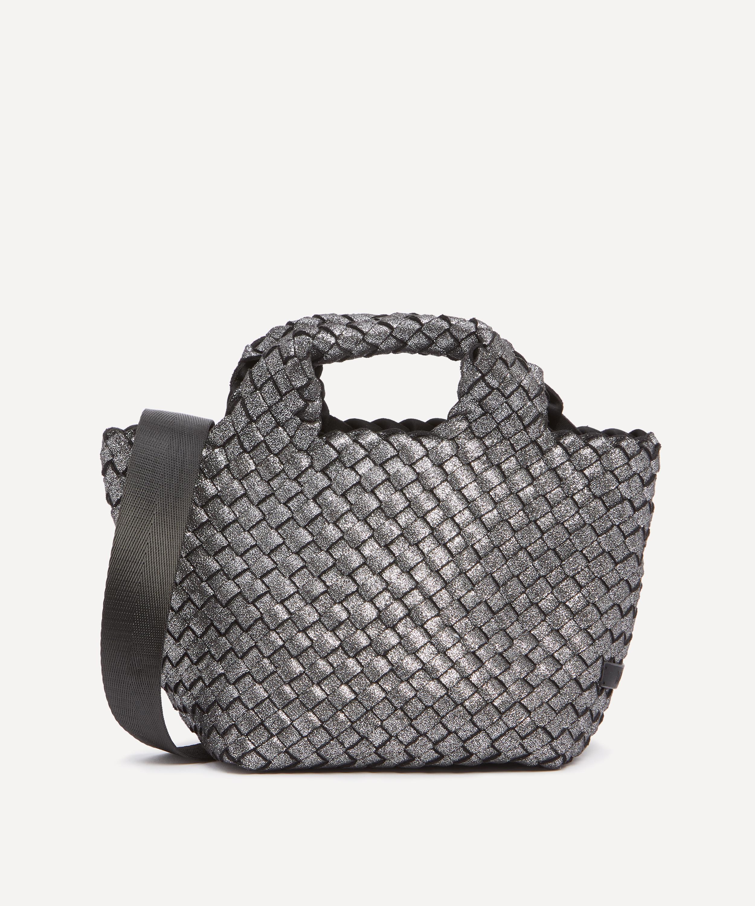 Naghedi - St. Barths Petite Metallic Woven Tote Bag image number 0