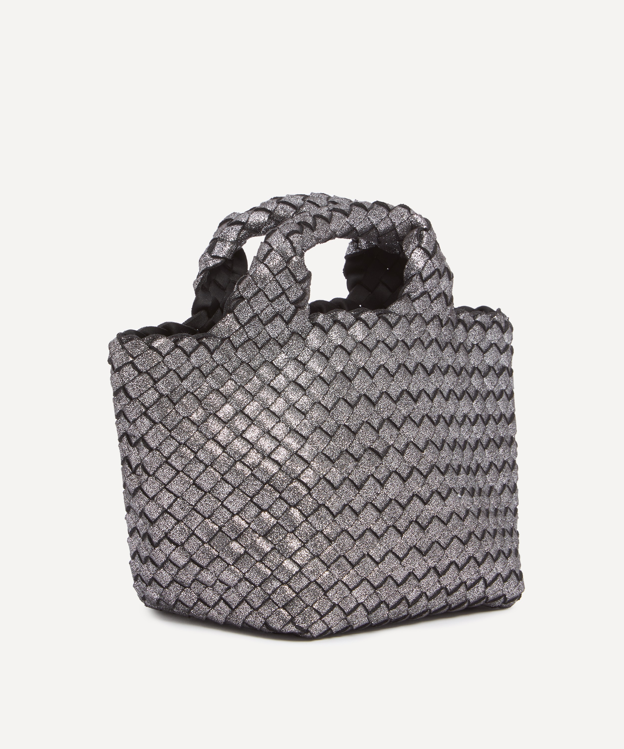 Naghedi - St. Barths Petite Metallic Woven Tote Bag image number 1