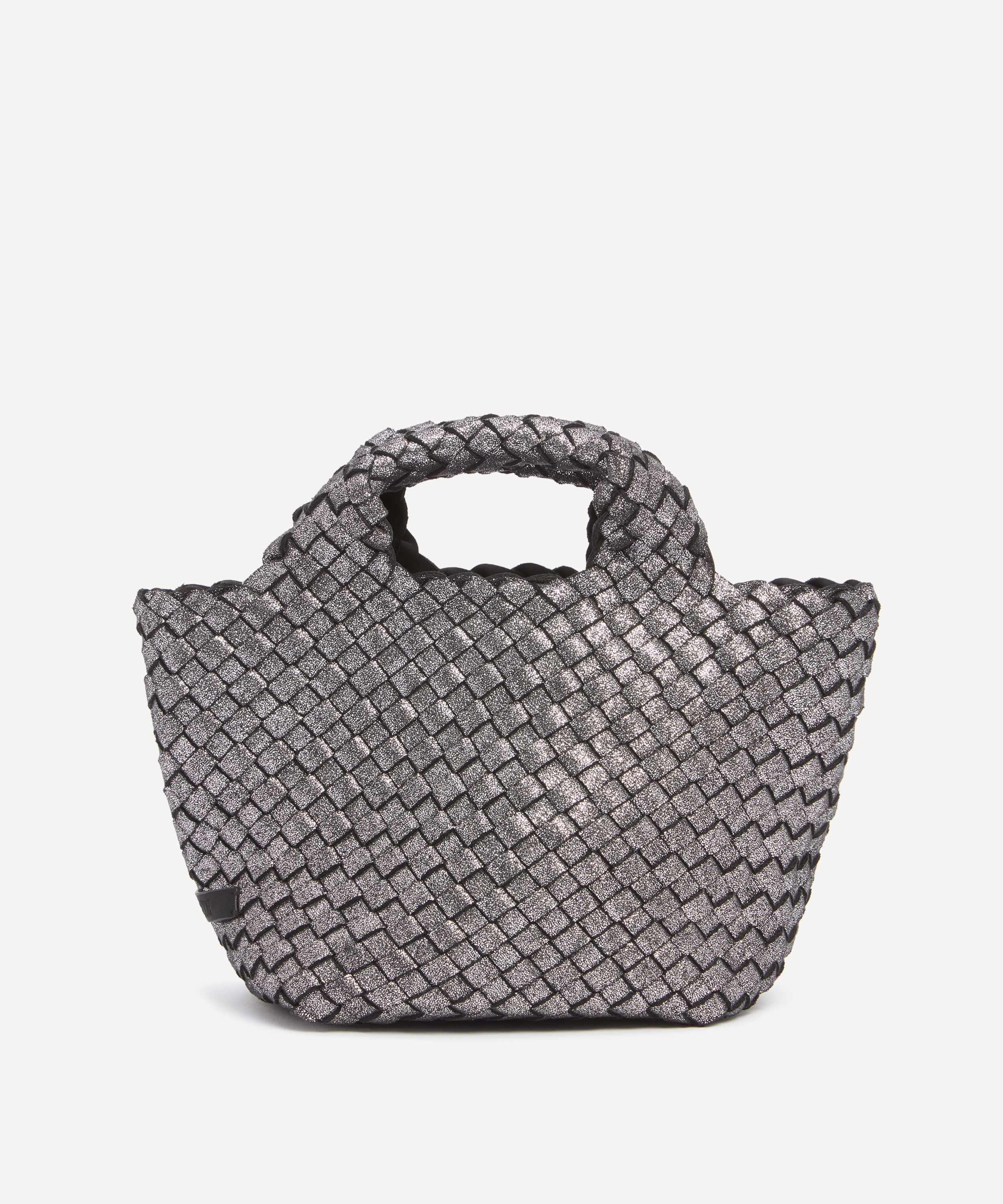 Naghedi - St. Barths Petite Metallic Woven Tote Bag image number 2