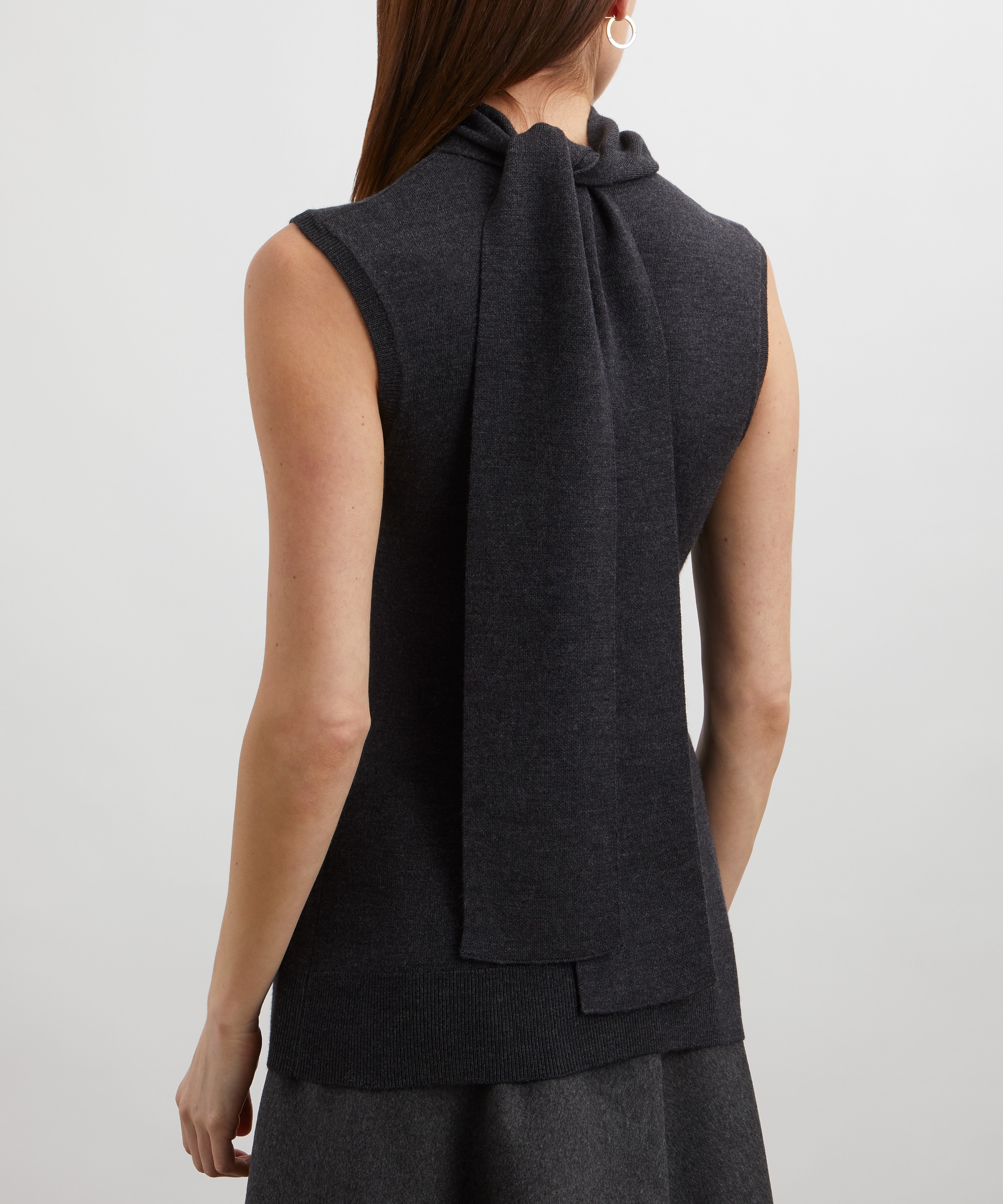 Toteme - Sleeveless Scarf Knit Top image number 3