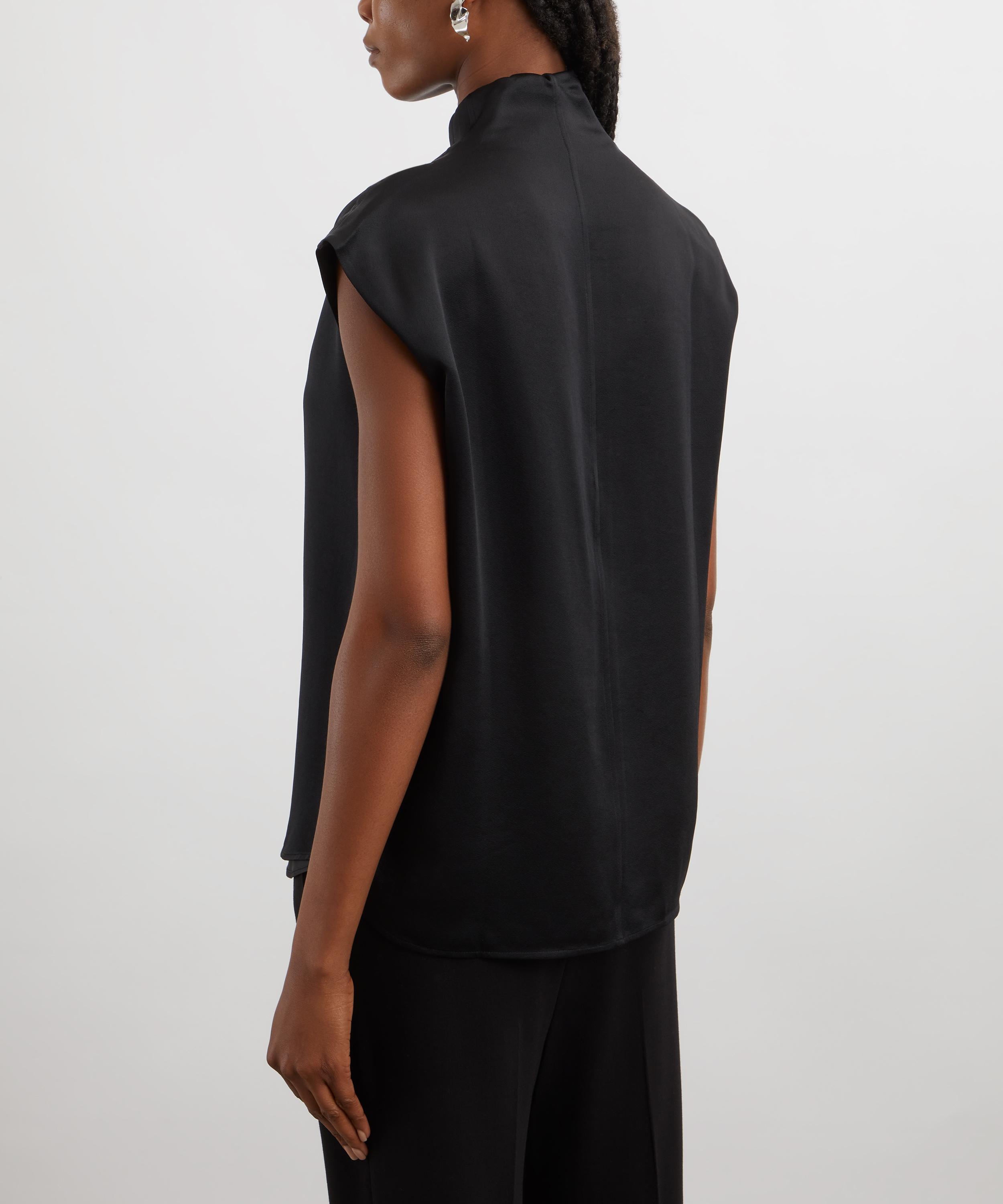 Toteme - Sleeveless Funnel-Neck Top image number 3