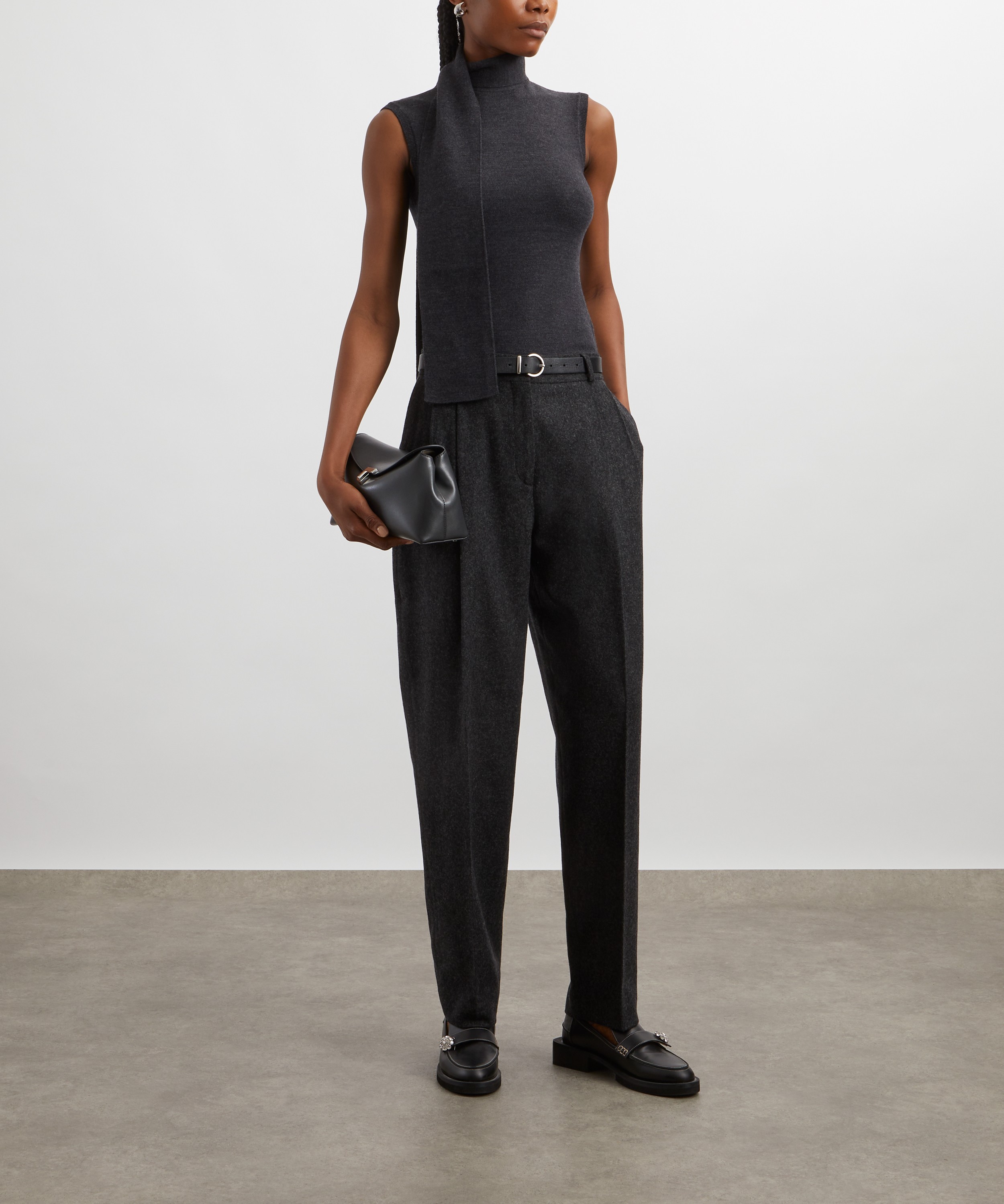 Toteme - Double-Pleated Tailored Trousers image number 1