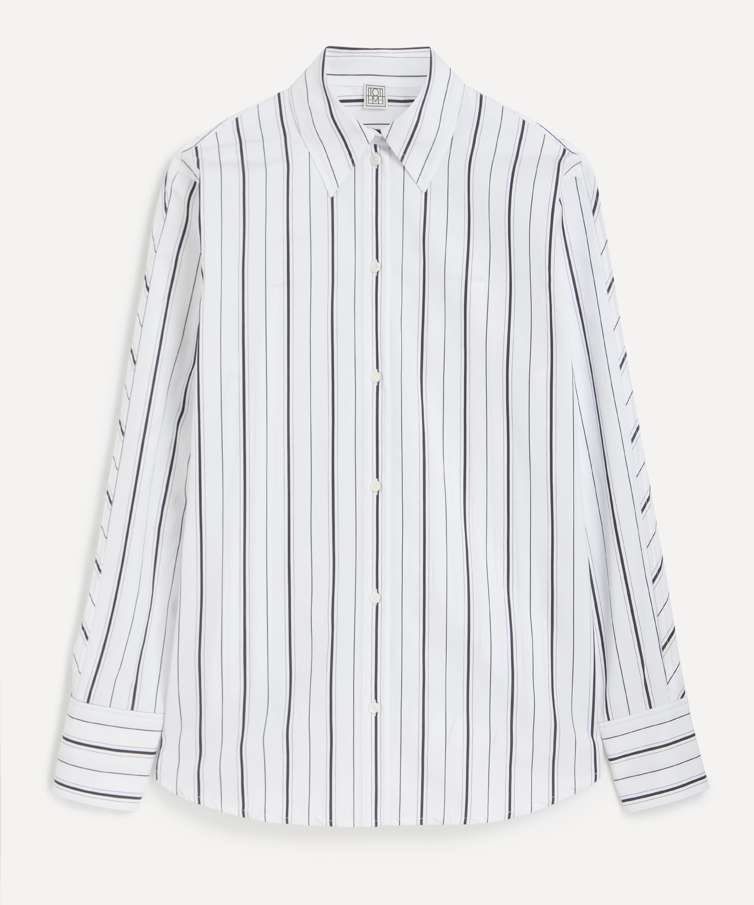 Toteme - Kimono-Sleeve Striped Shirt image number 0