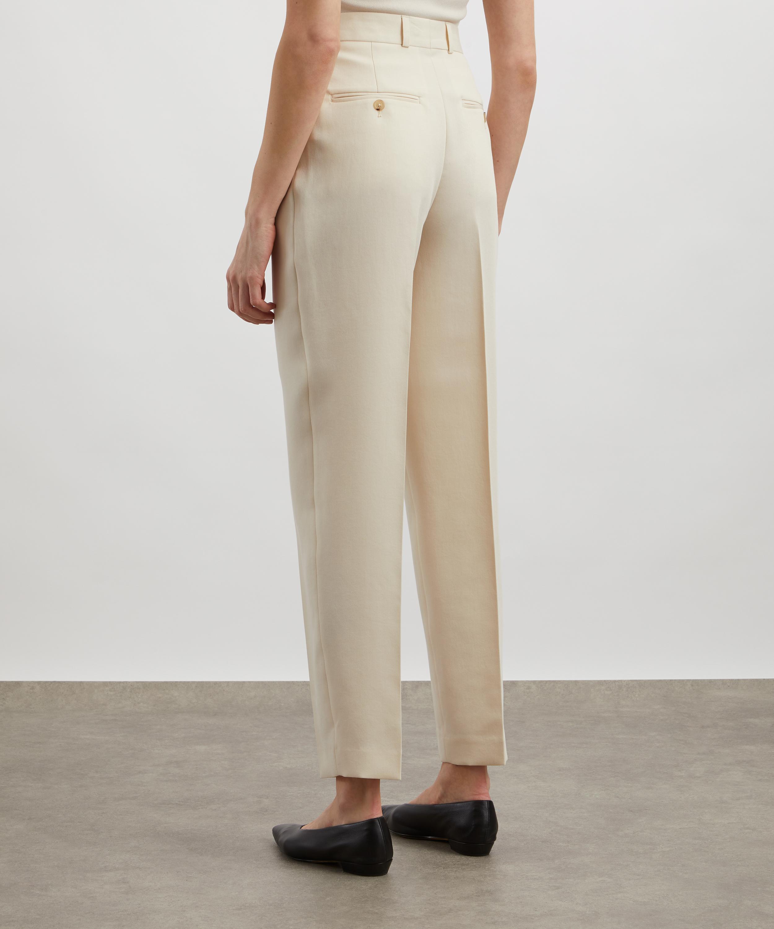 Toteme - Snow Double-Pleated Tailored Trousers image number 3